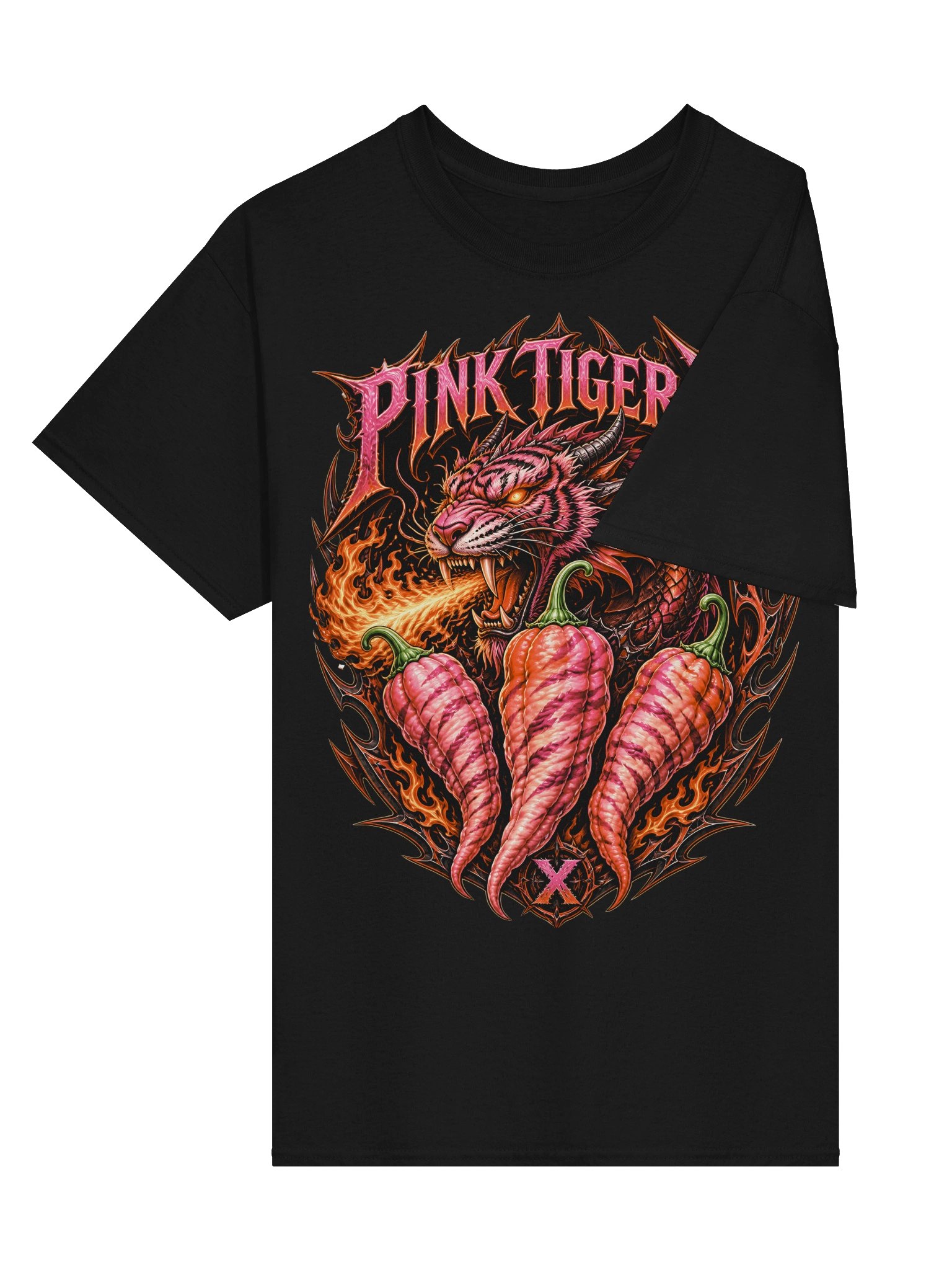 Pink Tiger X Chilli T-Shirt | Fiery Superhot Pepper Tee product image (13)