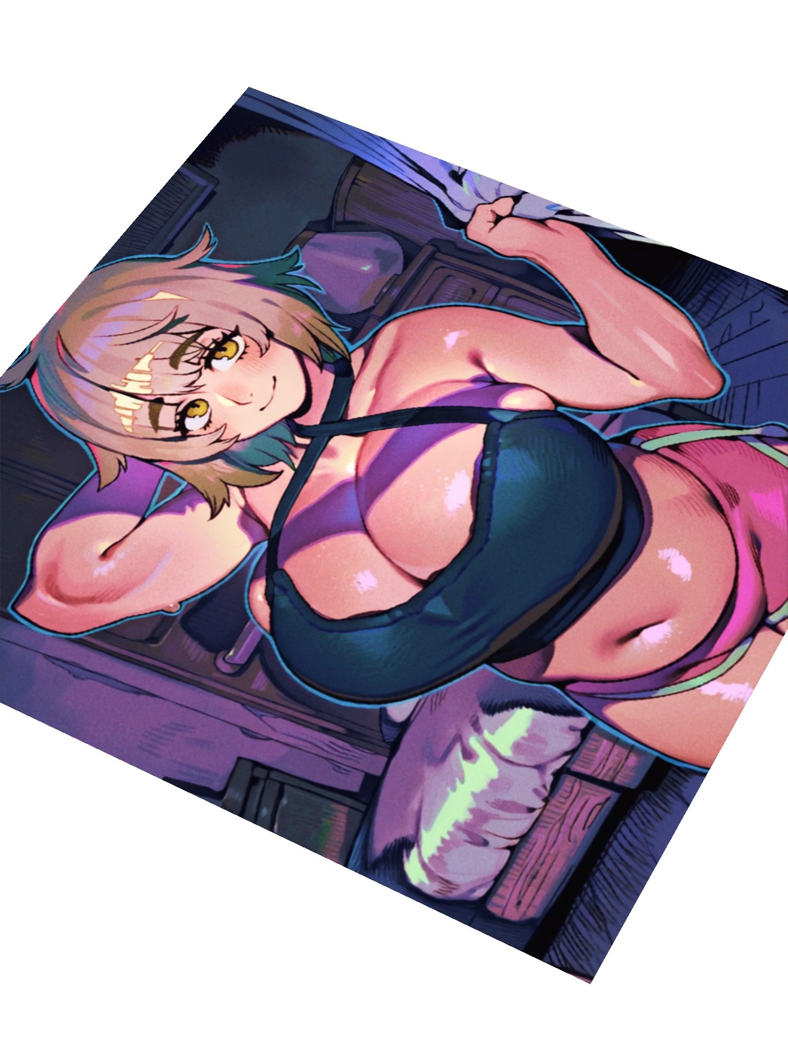 Blonde Curvy Girl Bedroom Sticker product image (9)