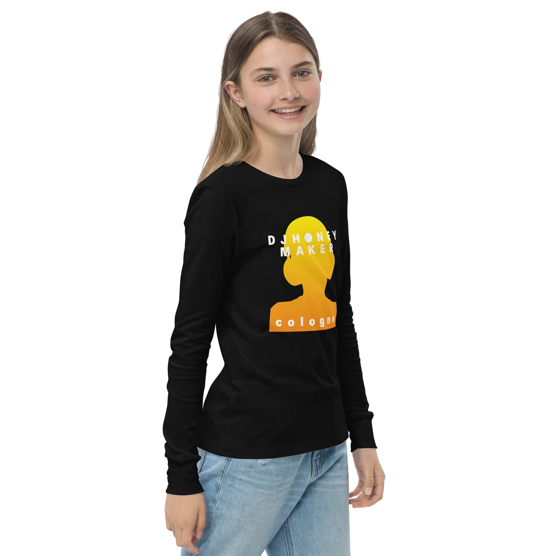 DJHoneyMaker Cologne Youth Long Sleeve T-Shirt product image (4)