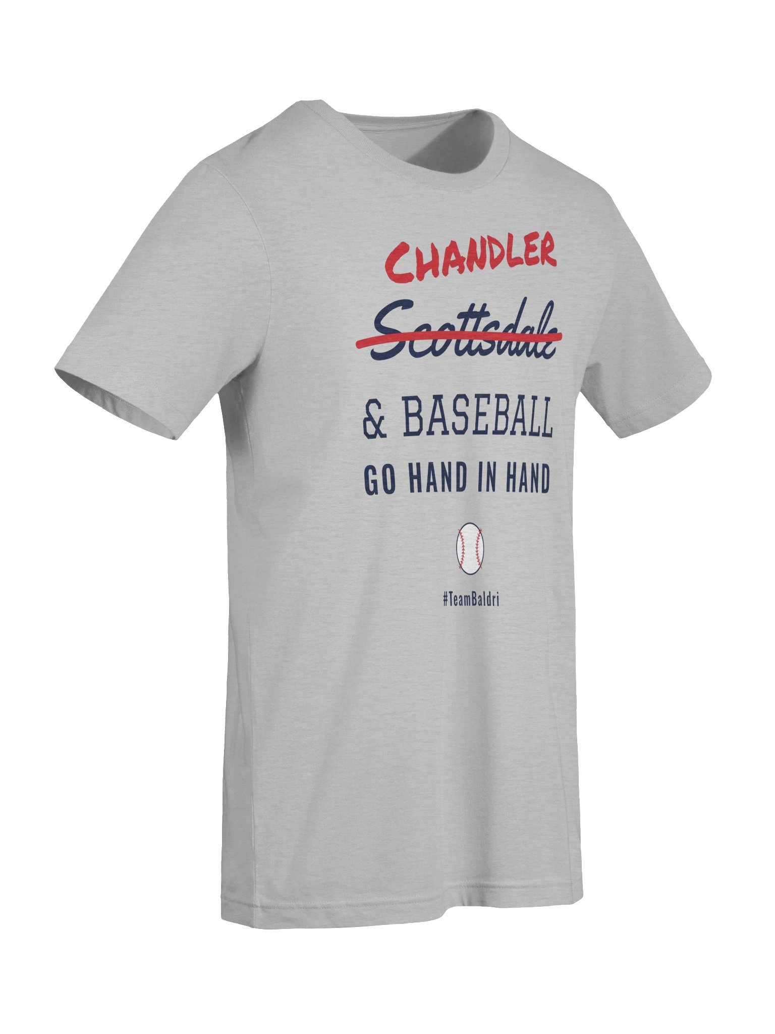 Chandler & Baseball Tee - White/Cream/Gray product image (21)