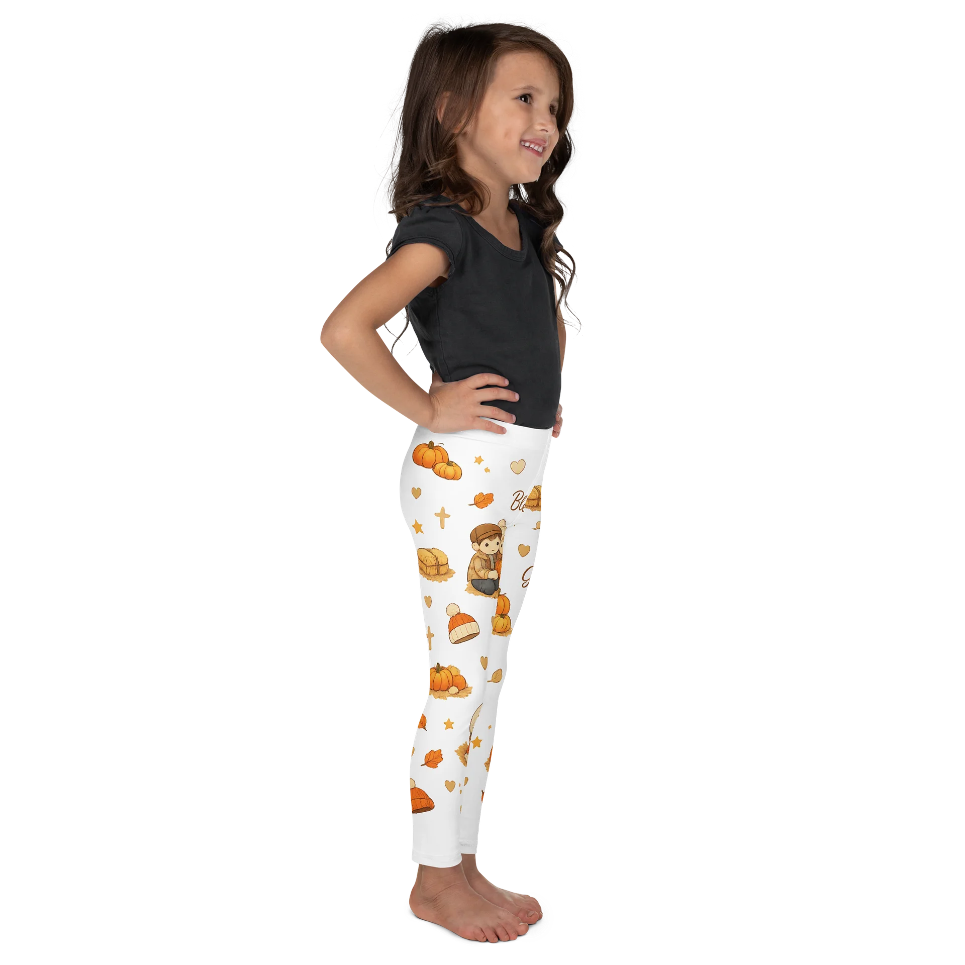 Cozy Autumn Kids All-Over Print Leggings product image (5)