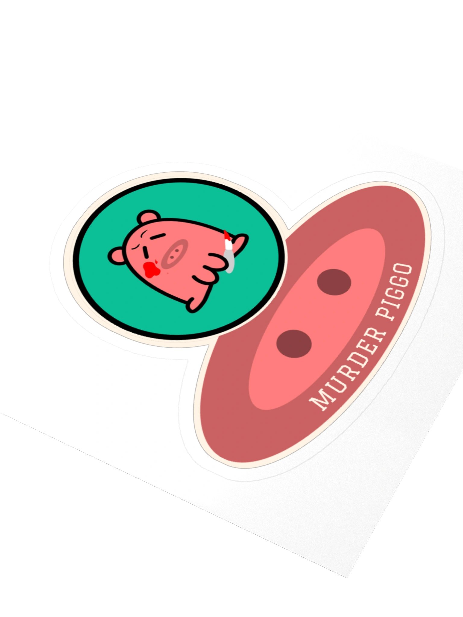 Murder Piggo Snout Sticker product image (7)