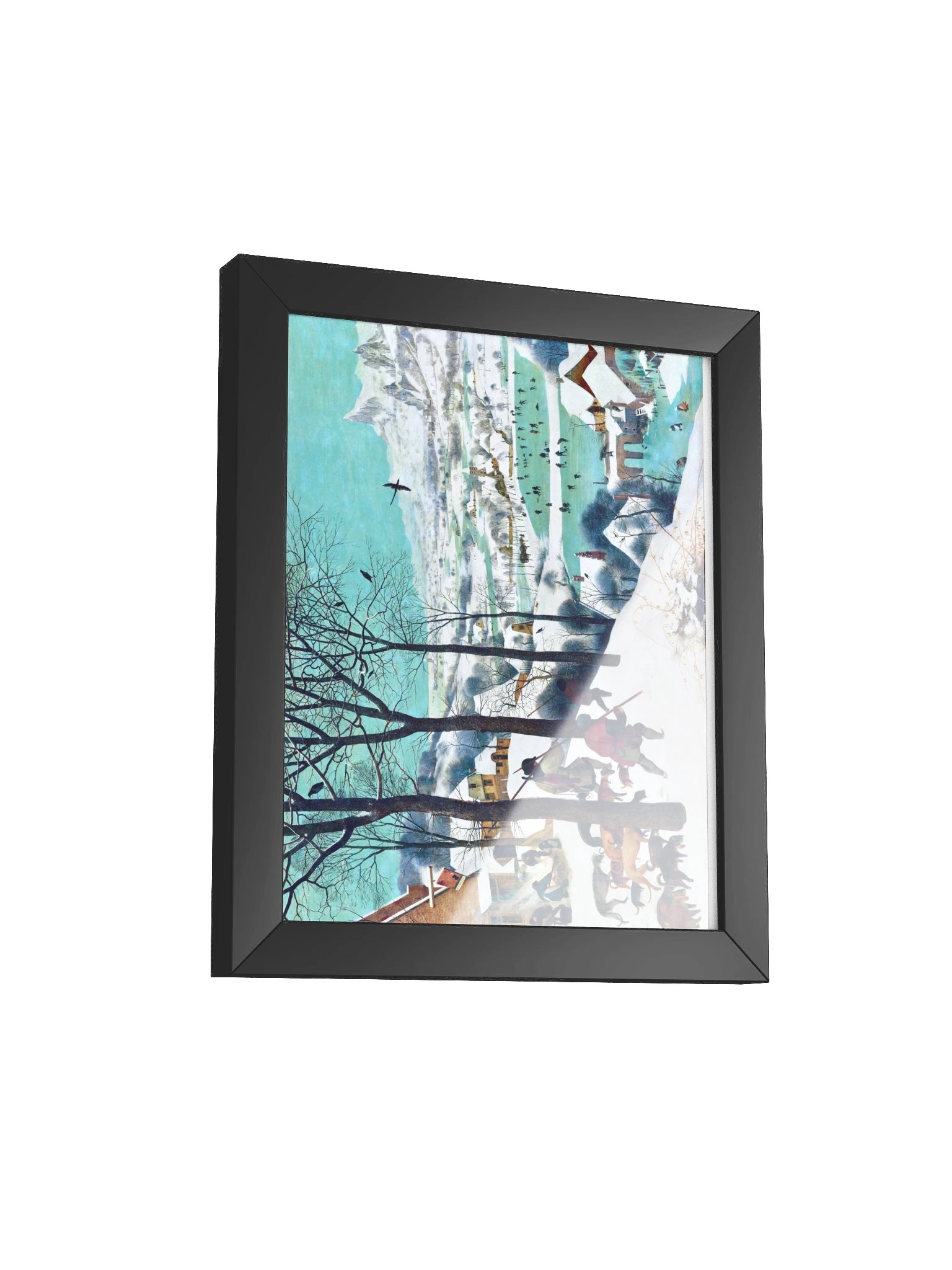 Hunters in the Snow (Winter) — Small Framed Matte Poster product image (6)