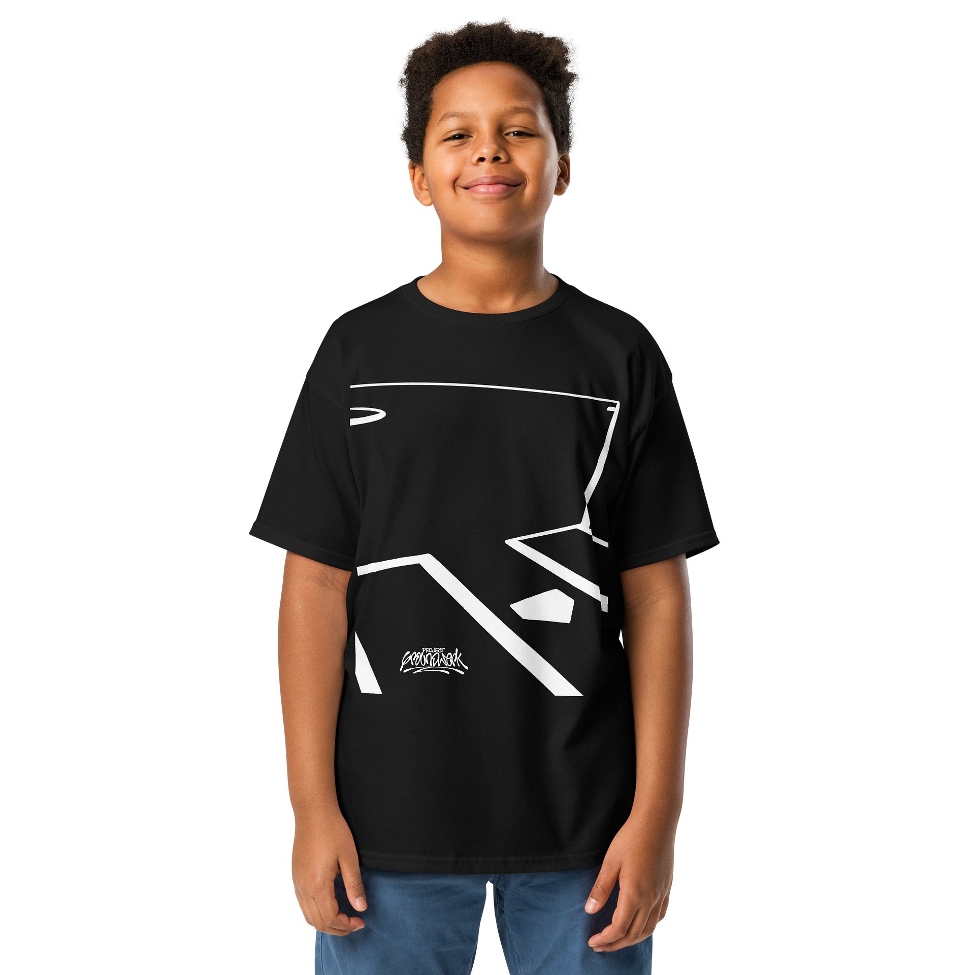 Baseball Lines Youth Classic Black Tee product image (3)