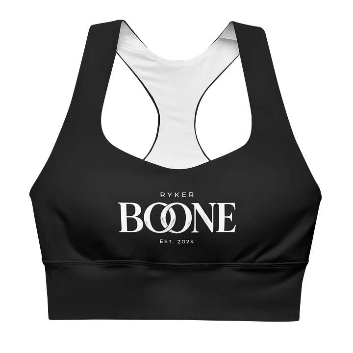 Ryker Boone "Midnight Motion" Recycled Longline Sports Bra (Black) product image (2)