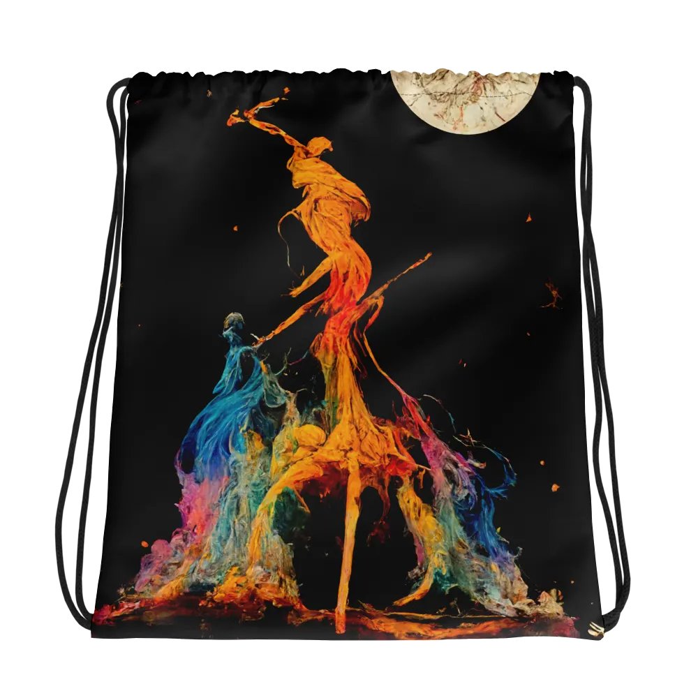 Mystic Moonlight Drawstring Backpack product image (1)