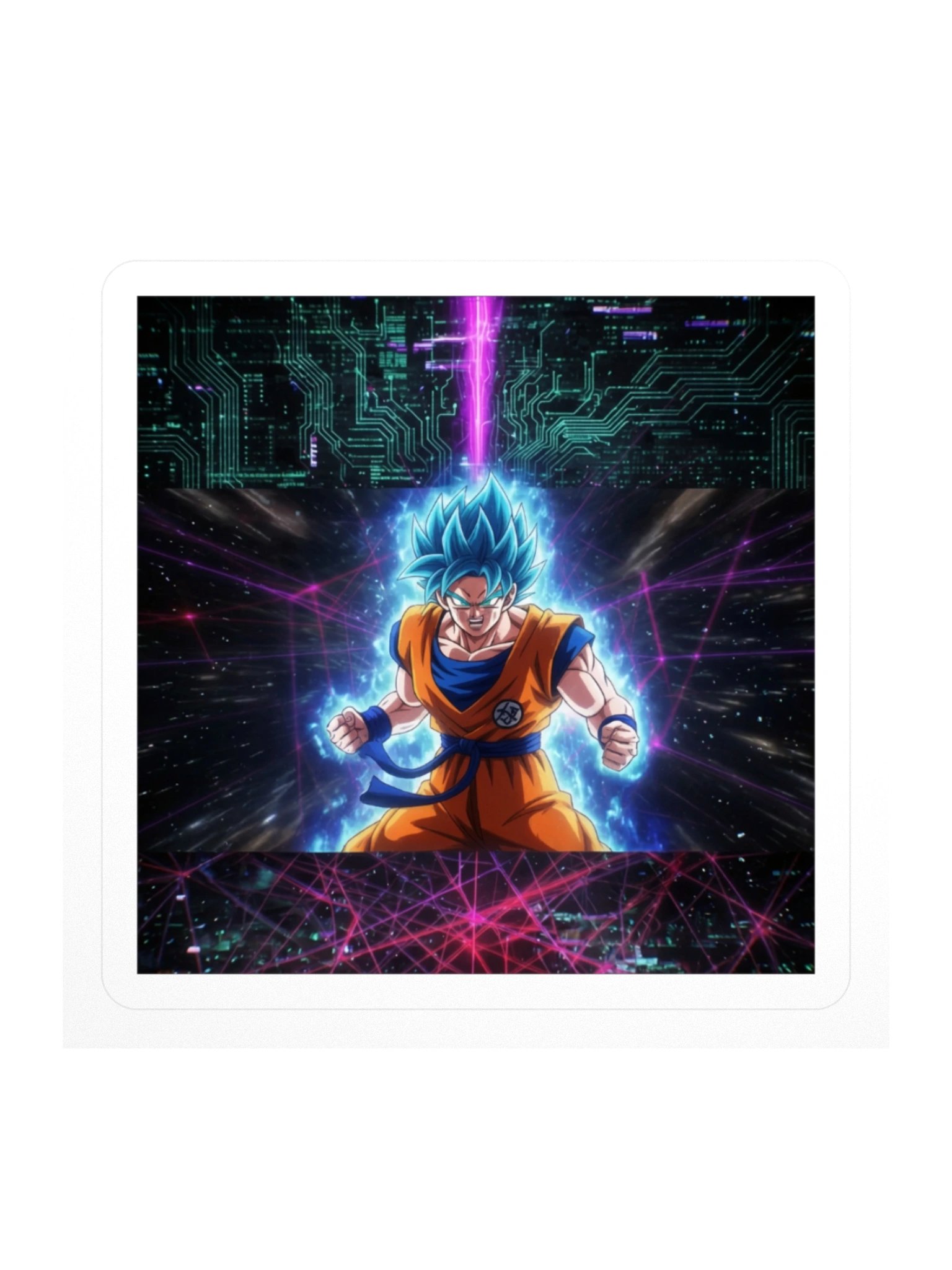 Super Saiyan Blue Goku // Premium Vinyl Sticker product image (1)