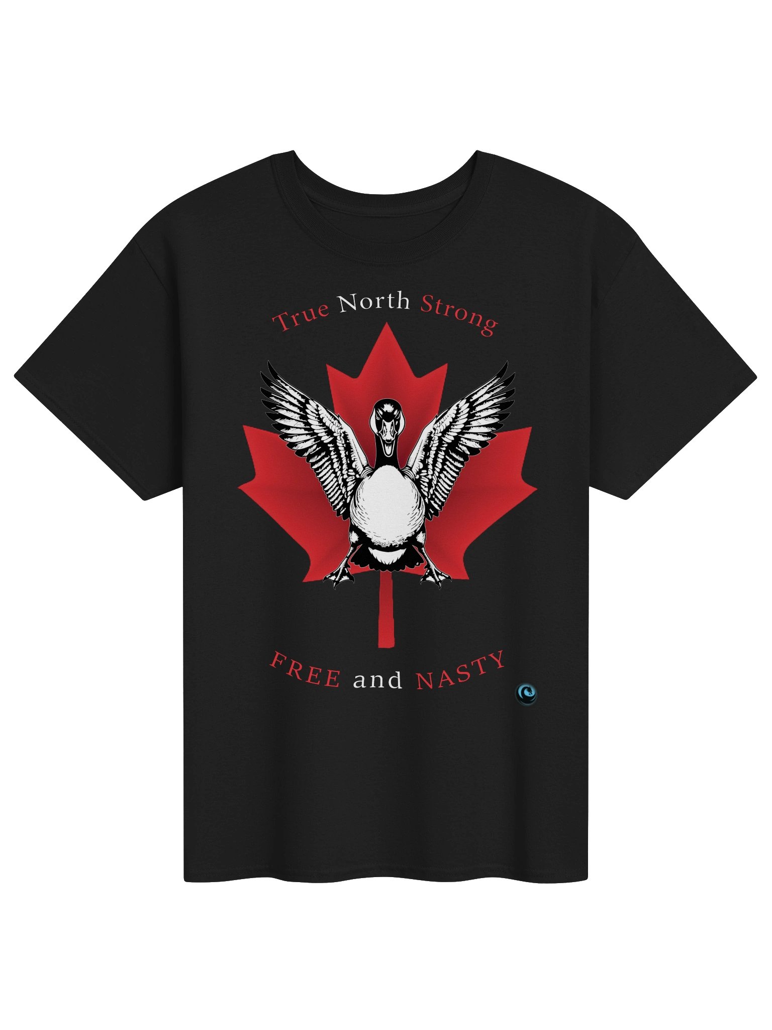 True North Strong Free & Nasty Shirt | Funny Canadian Goose Graphic Tee product image (3)