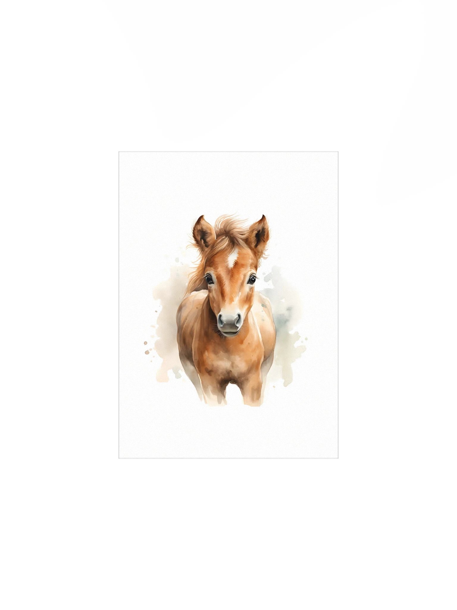 Watercolor Horse Portrait Print product image (3)