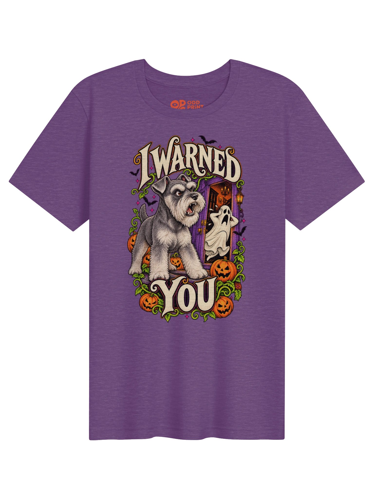Miniature Schnauzer Halloween T-Shirt – I Warned You product image (5)