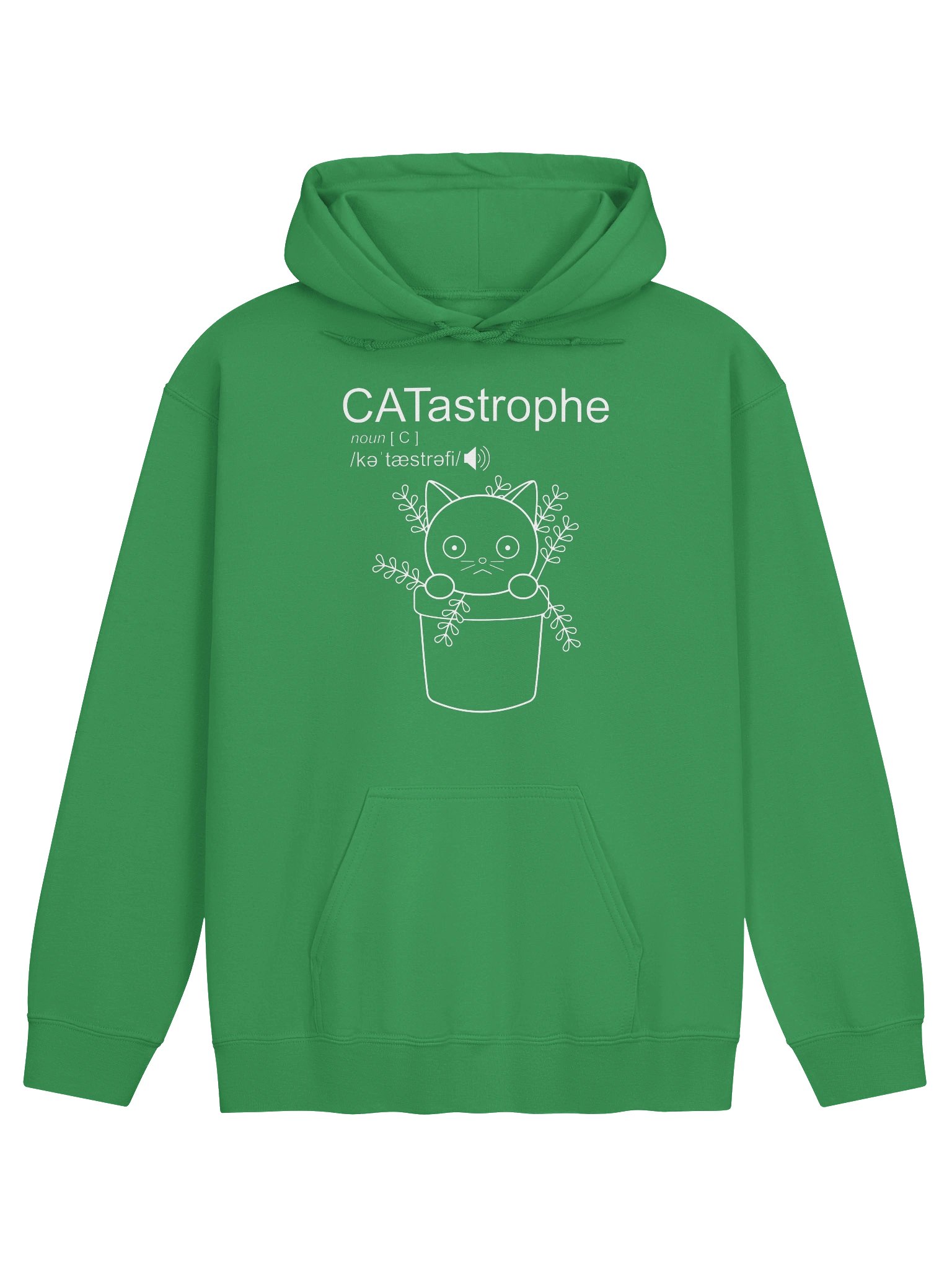 CATastrophe (Cat in Plant Pot) - Unisex Adult Hoodie product image (1)