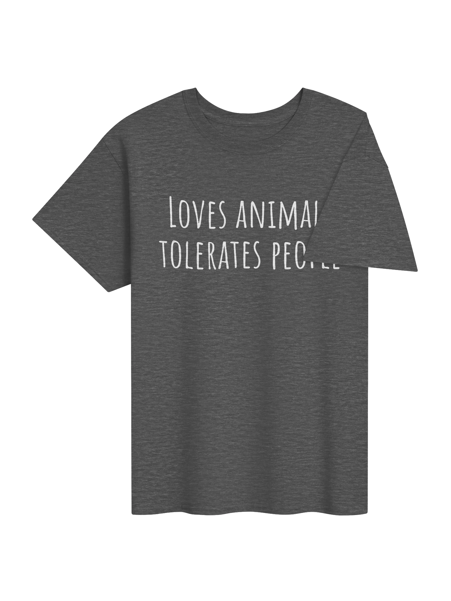 LOVES ANIMALS TOLERATES PEOPLE Unisex Shirt product image (37)