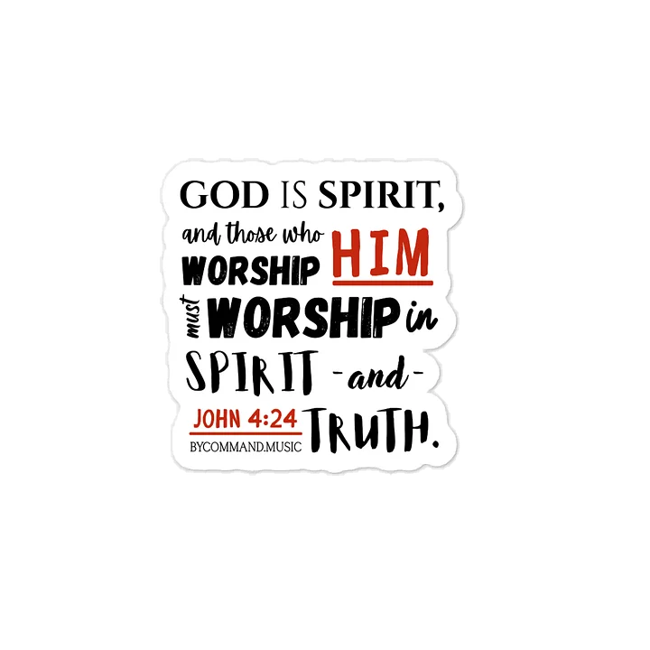 John 4:24 Sticker product image (1)