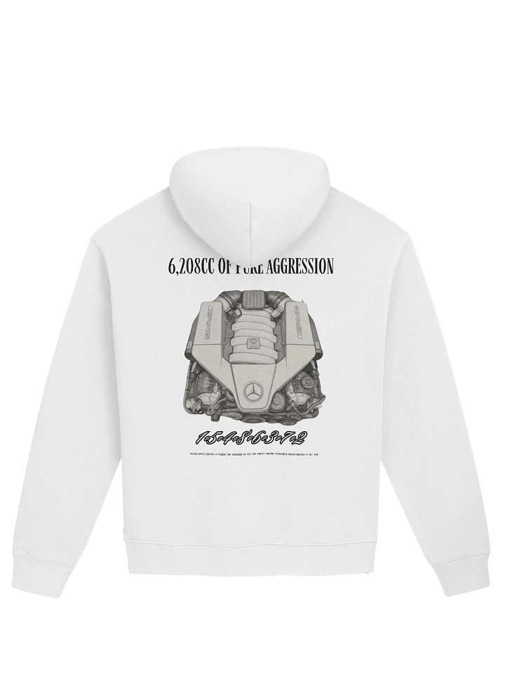 The 6.2L Symphony Hoodie: White Double-Sided product image (2)