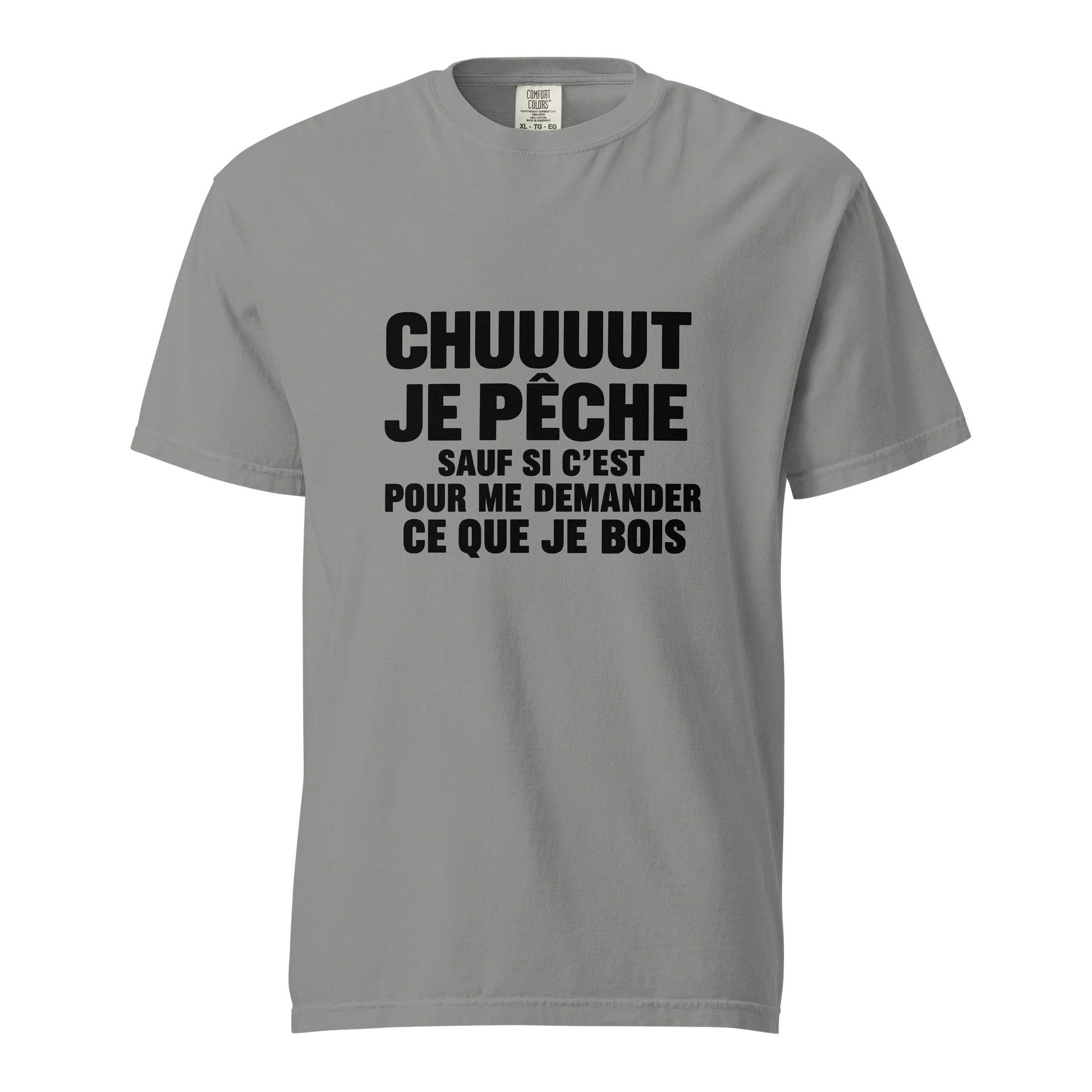 T-shirt pêcheur présenté en détail