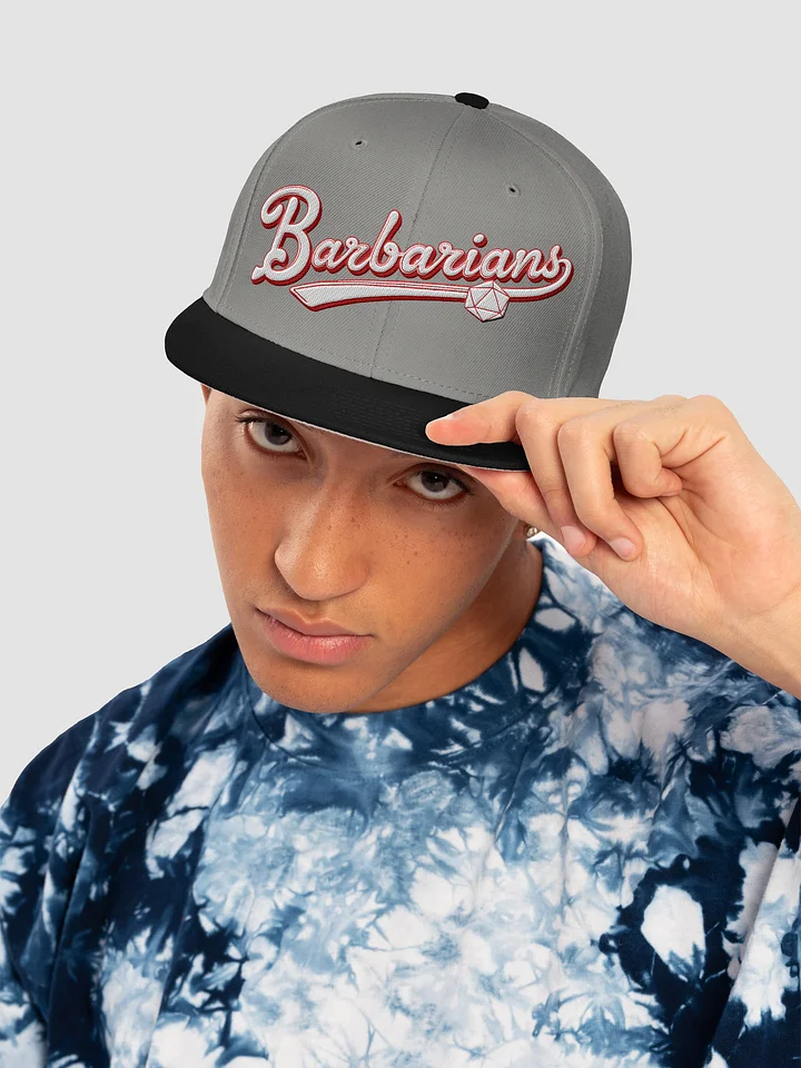 "Barbarians" Vintage Athletic Snapback Cap - Otto Wool Blend product image (1)