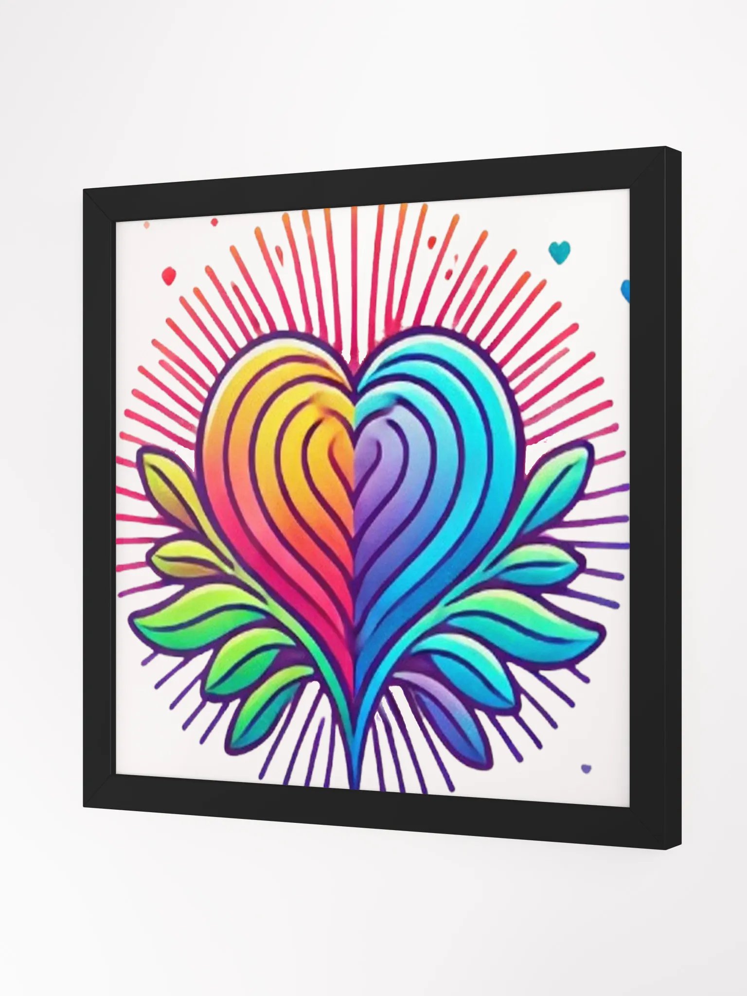 Vibrant Heartbeat Framed Poster product image (2)