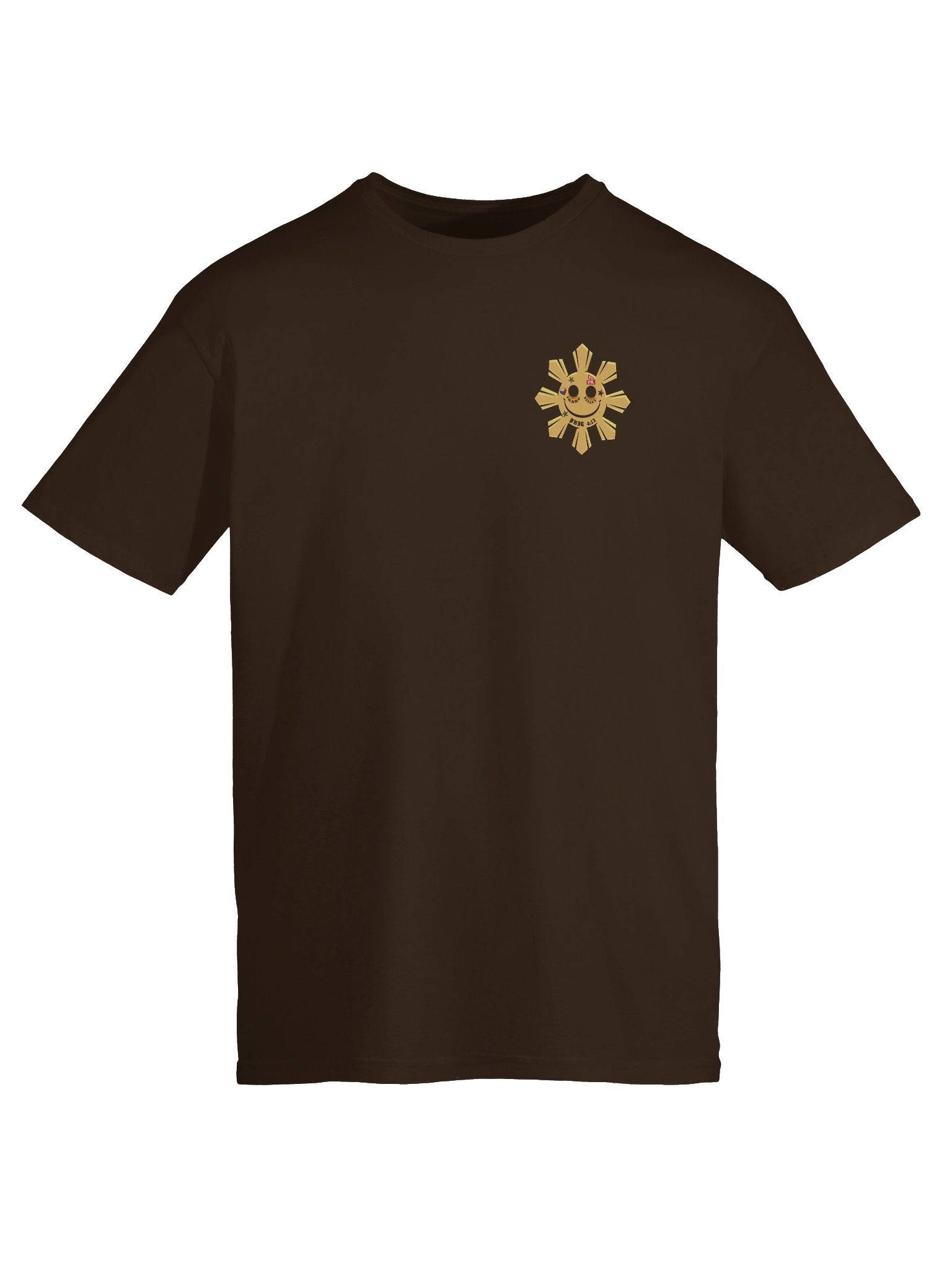 TATTOOED PHILIPPINE SUN BROWN TEE product image (3)