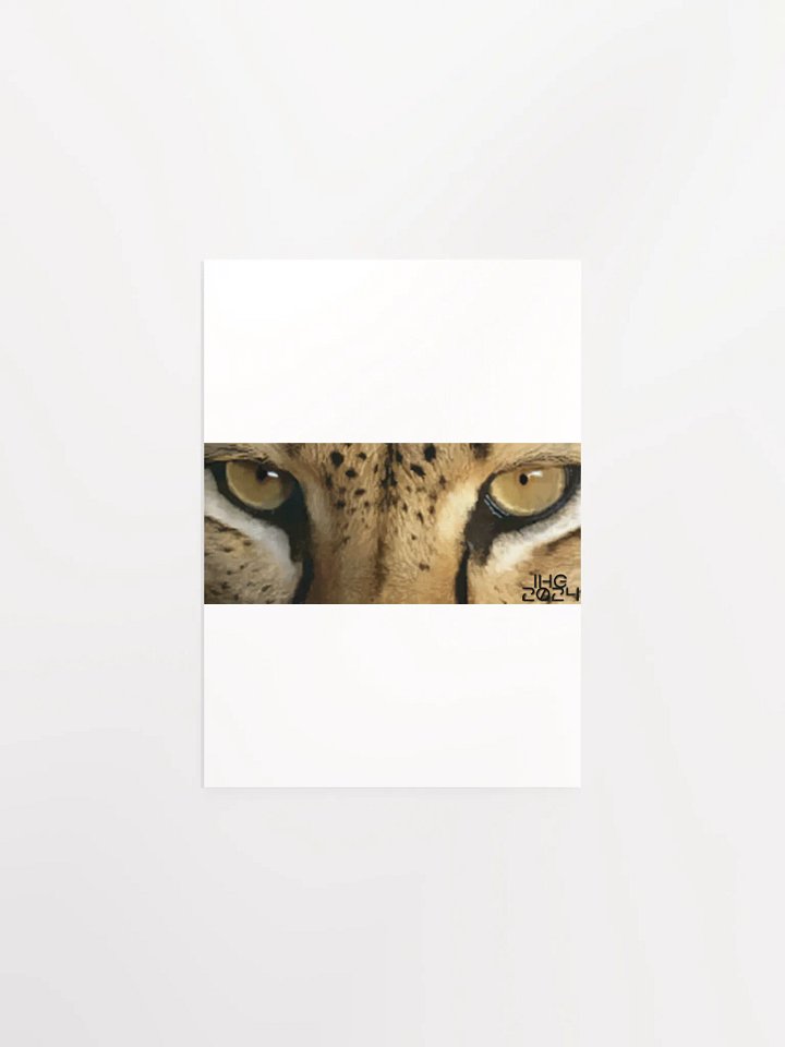 Cheetah Eyes Digital Drawing Matte Poster product image (1)