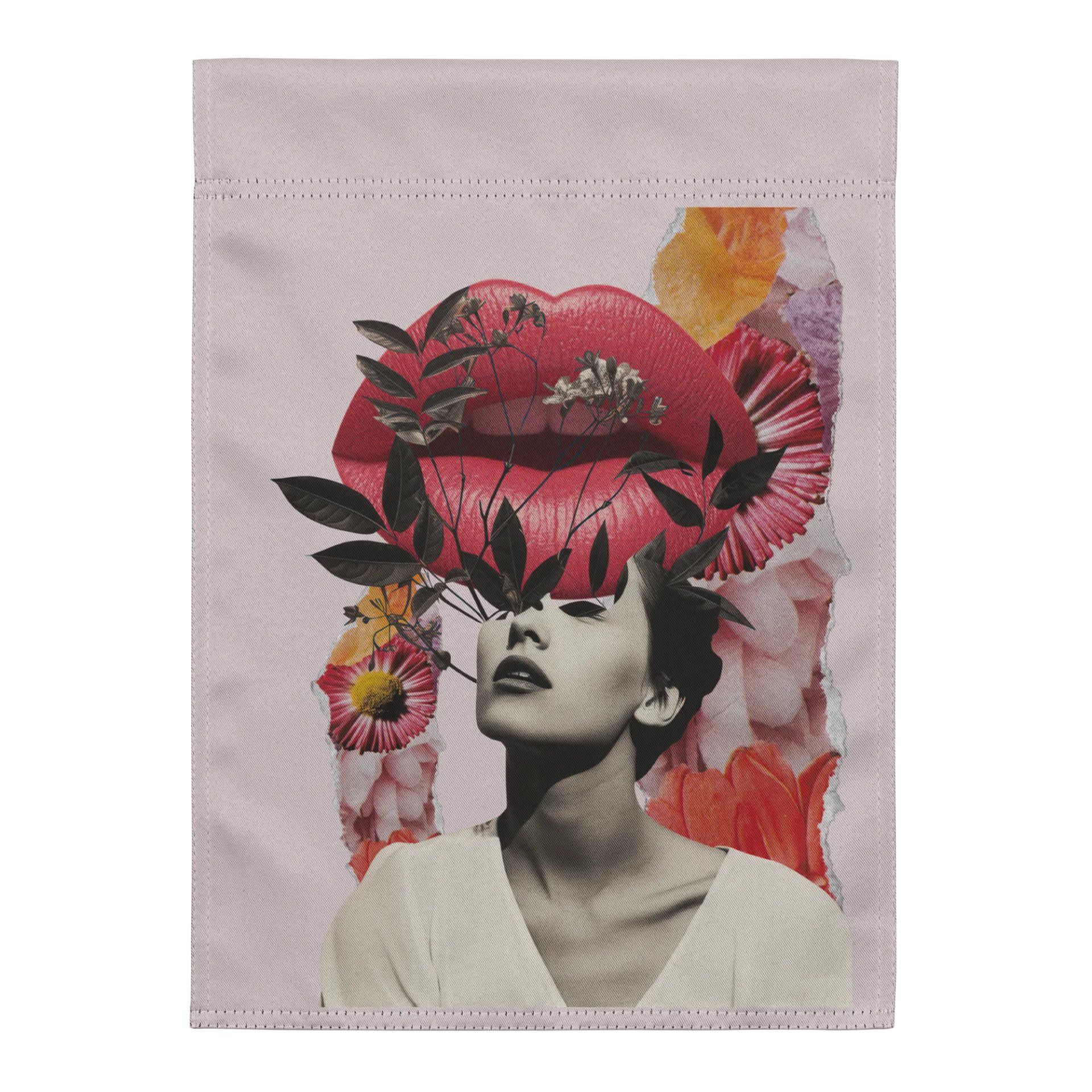 Pink Collage garden flag product image (1)