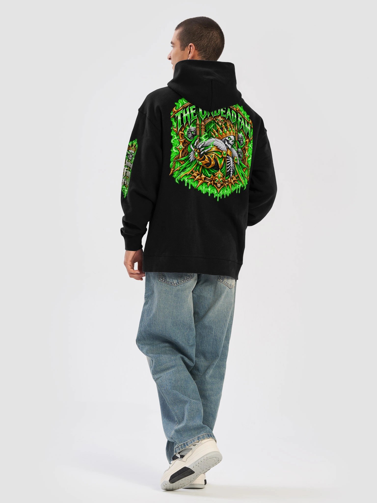 Undead and Unbothered Hoodie (Green) product image (6)