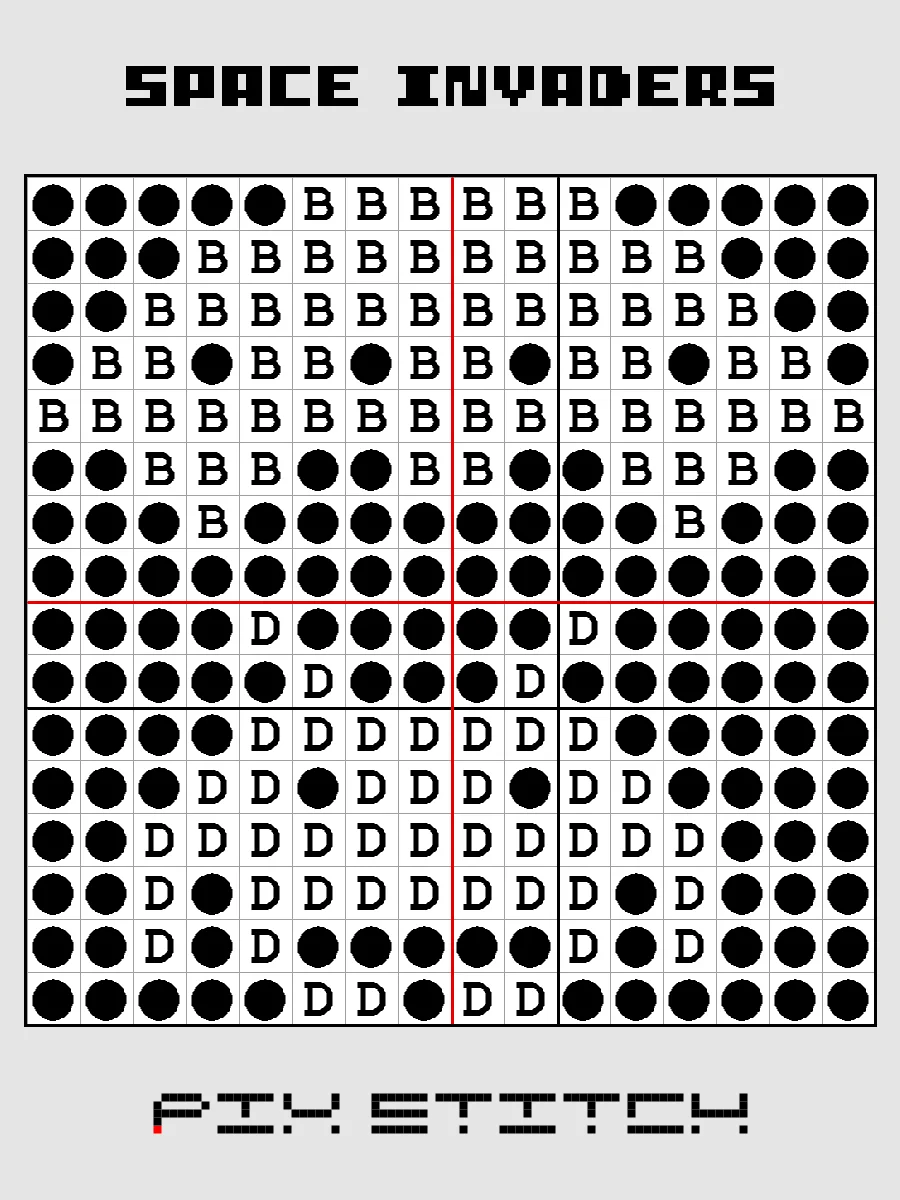 Space Invaders Pixel Art product image (3)