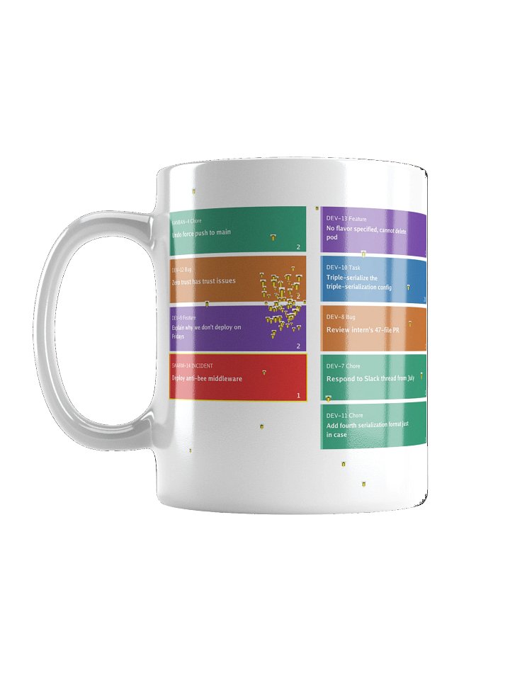 Bees have Entered the Sprint Mug Wht product image (2)