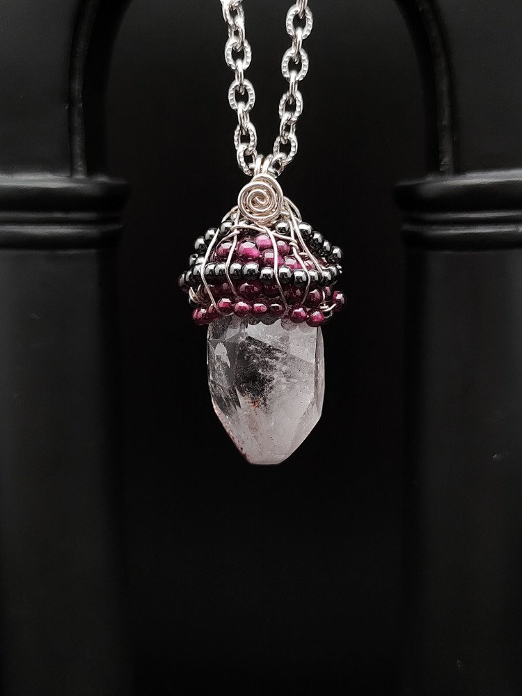 Wrapped Talisman - Hematite Prism Wrap product image (3)