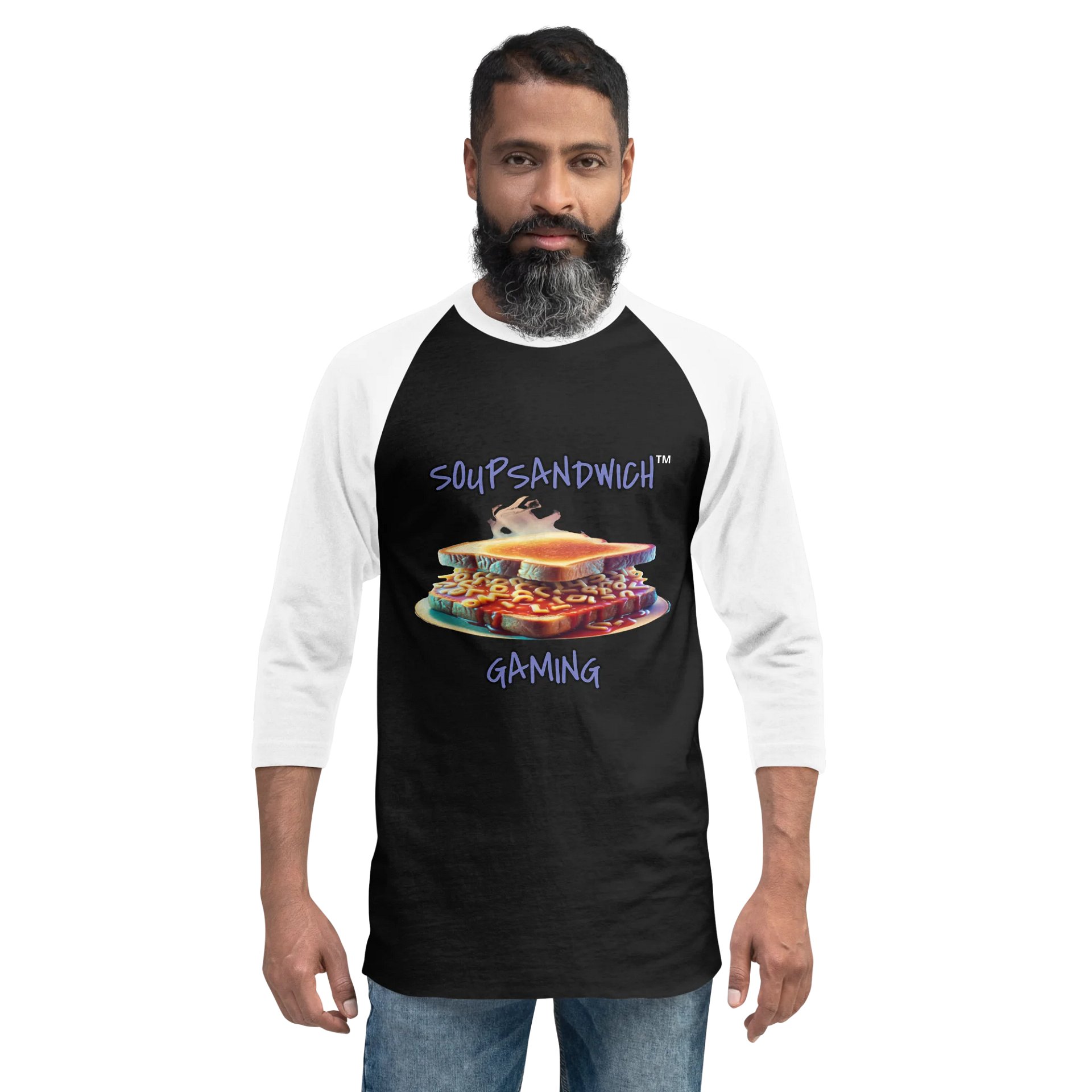 Steamy SoupSandwich 3/4 sleeve Tee v2.0 product image (12)