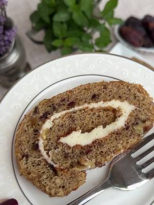 Date Nut Cake Roll: a true love story. 🌹 I’ve adored this cake for 20 years and now I FINALLY published the recipe. If you love caramel notes and cream cheese, you’ve got to try this delightful cake! It freezes beautifully too. 😍 Grocery partner: @krogerdfw ⭐️ #dates #cakeroll #bakewithme #baking #desserts 