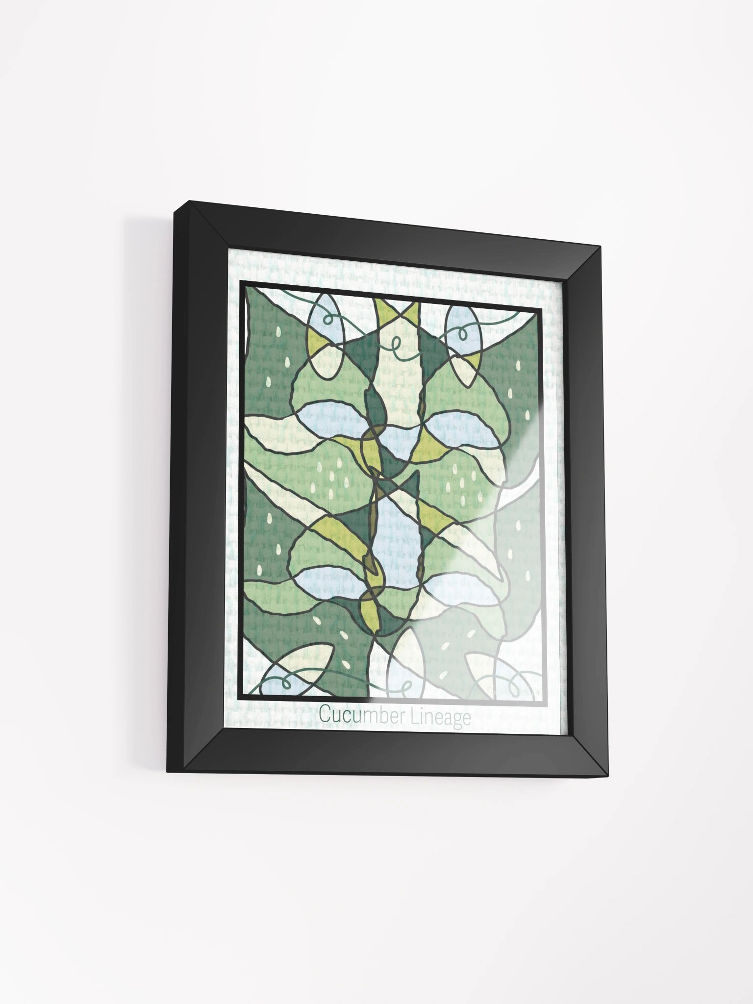 Cucumber Lineage – Framed Symmetrical Art Print product image (3)
