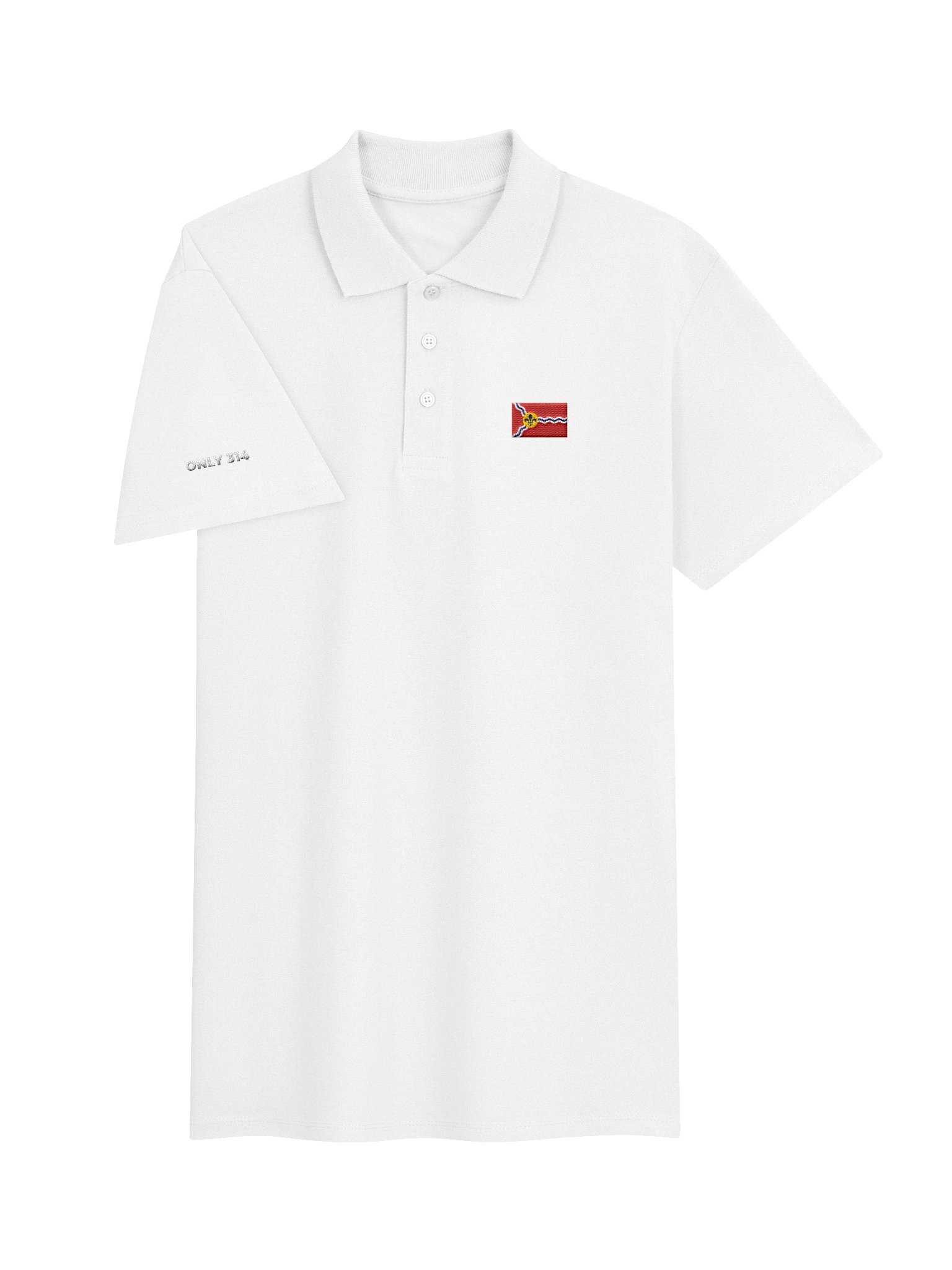 Flag Embroidered Polo - White product image (3)