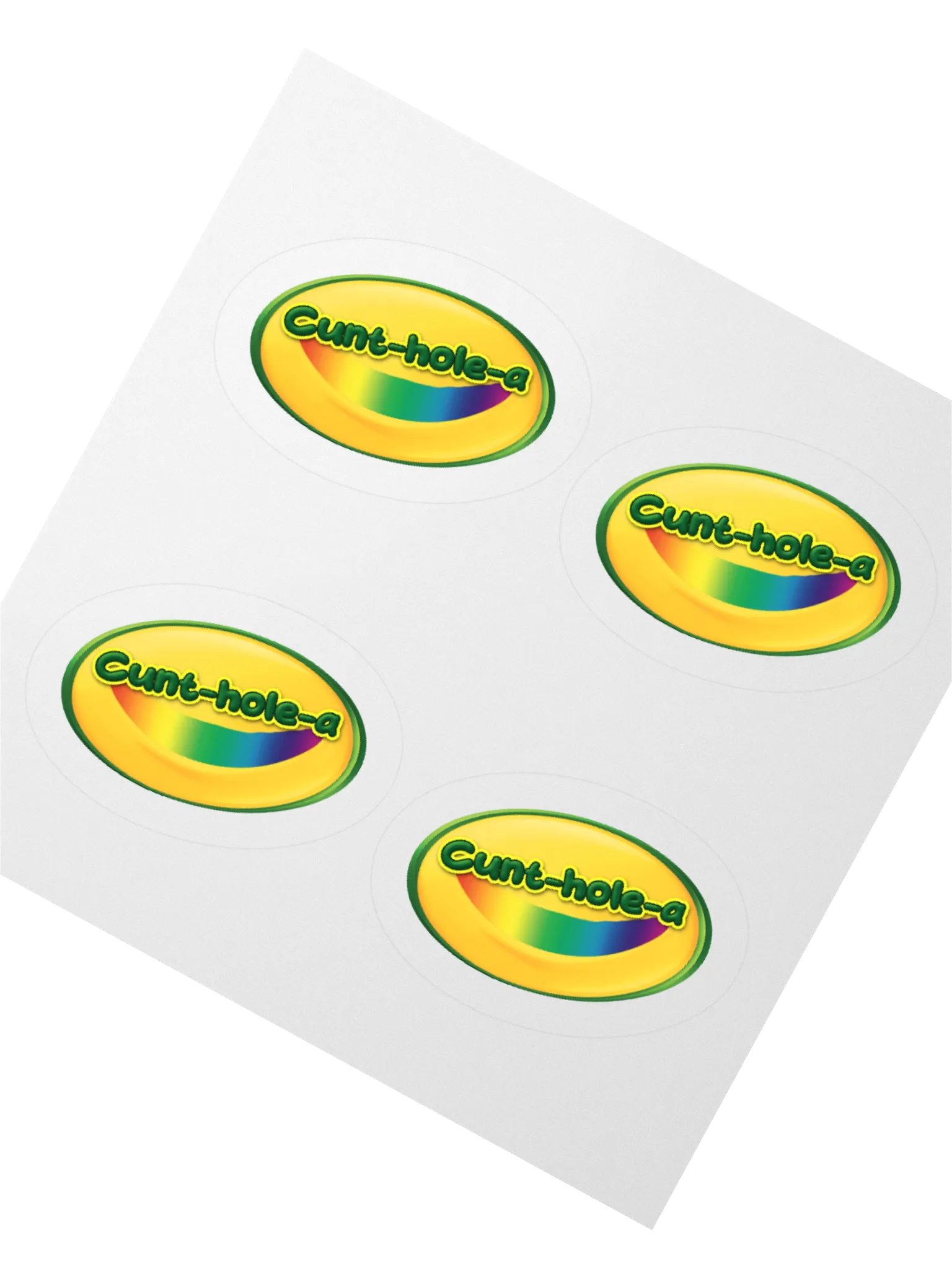 CUNT-HOLE-A STICKERS (4-PACK) product image (2)