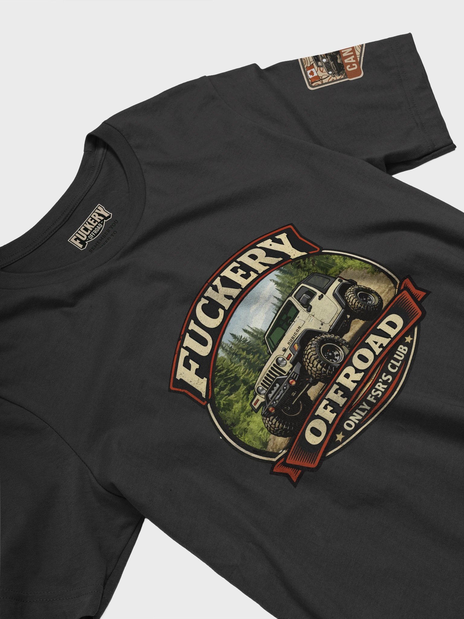 Unisex t-shirt with Only FSRs Club with Jeep Wrangler TJ product image (3)