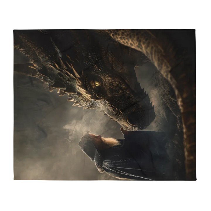 Sorcerer and his dragon 01 - Blanket product image (2)