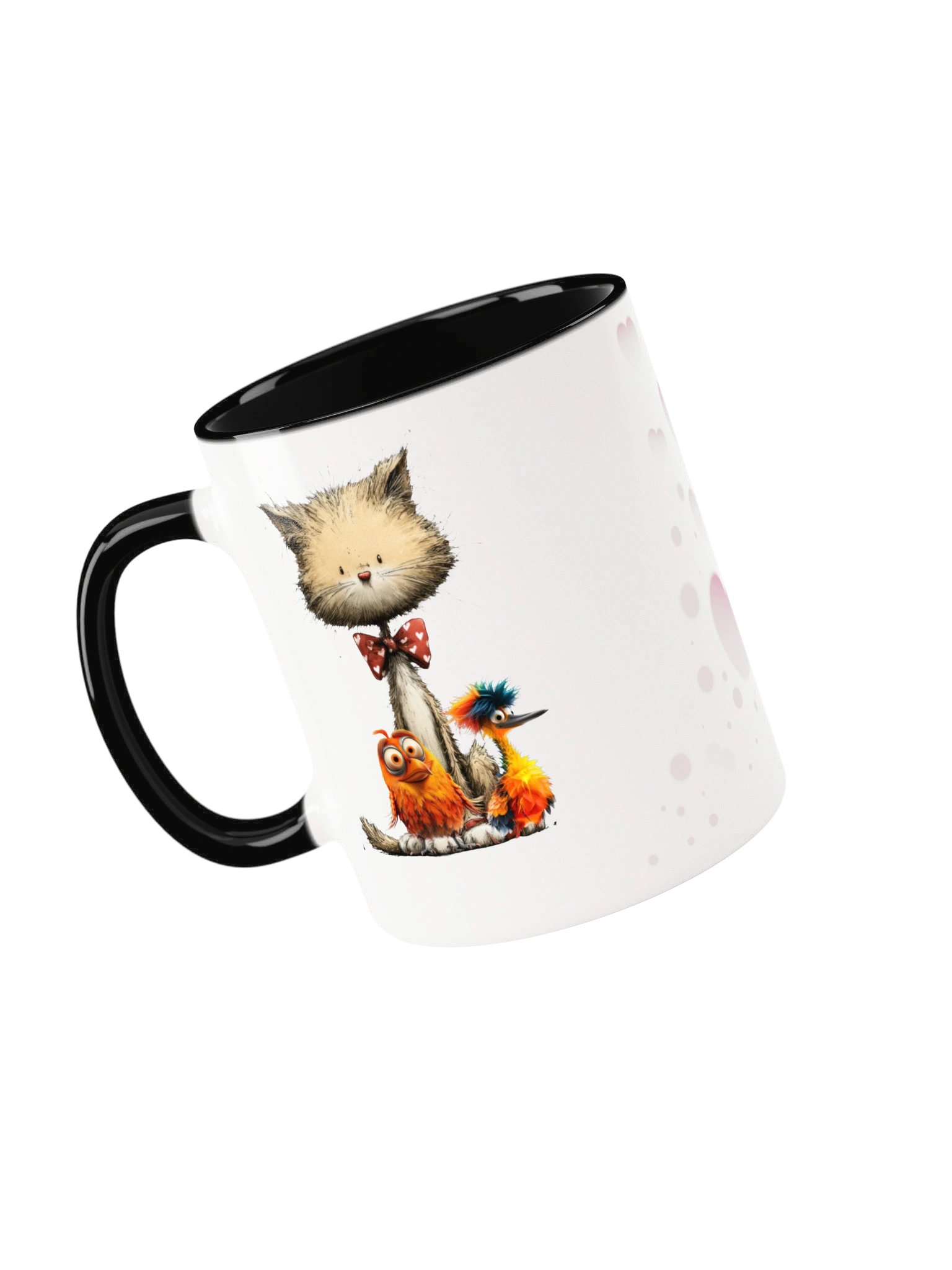 Whimsical Cat & Bird Accent Mug product image (18)