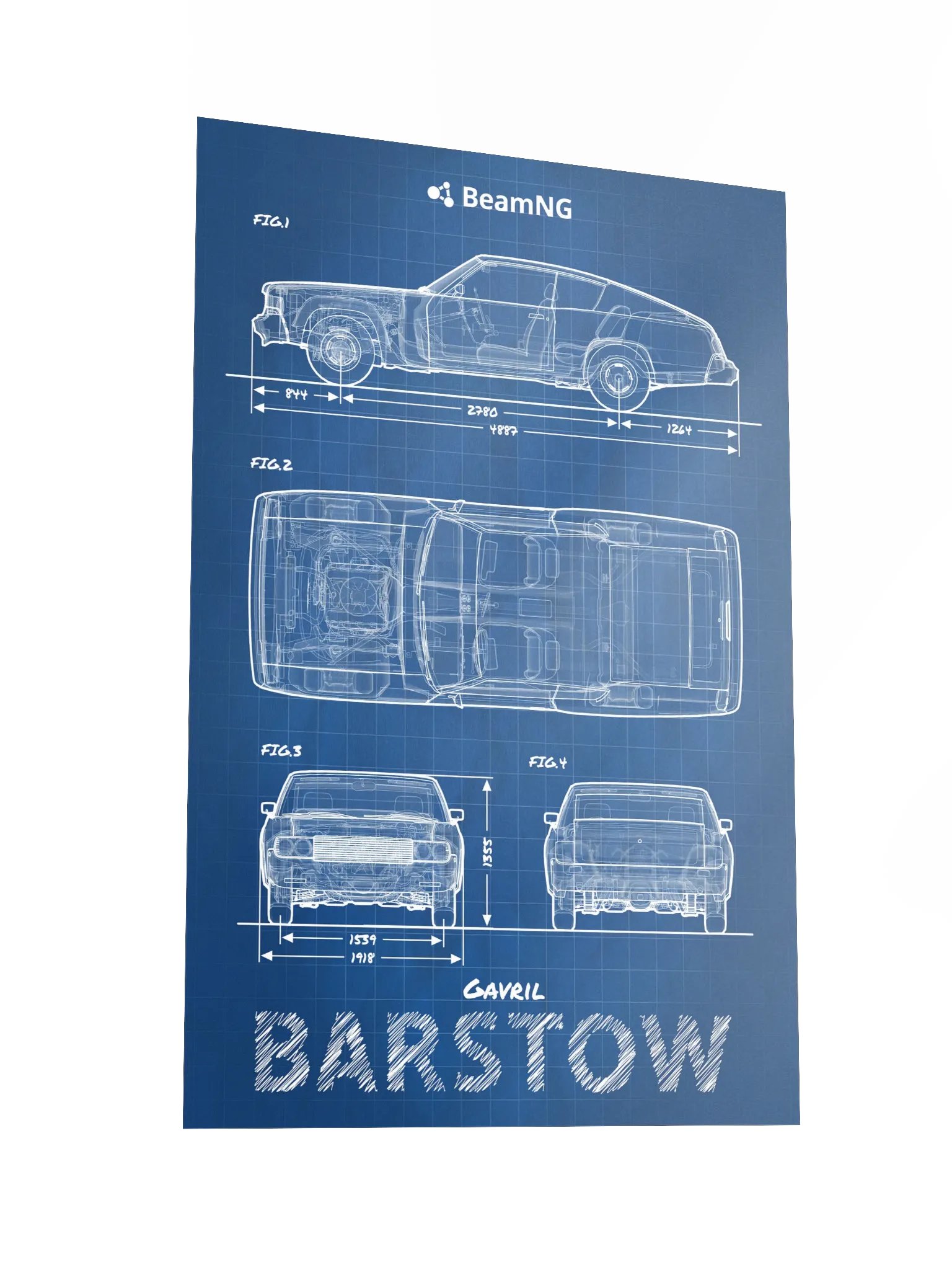 Gavril Barstow Blueprint Poster product image (2)