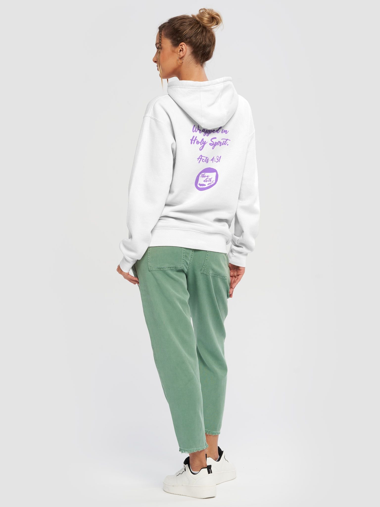 WRAPPED IN HOLY SPIRIT LAVENDER HOODIE product image (6)