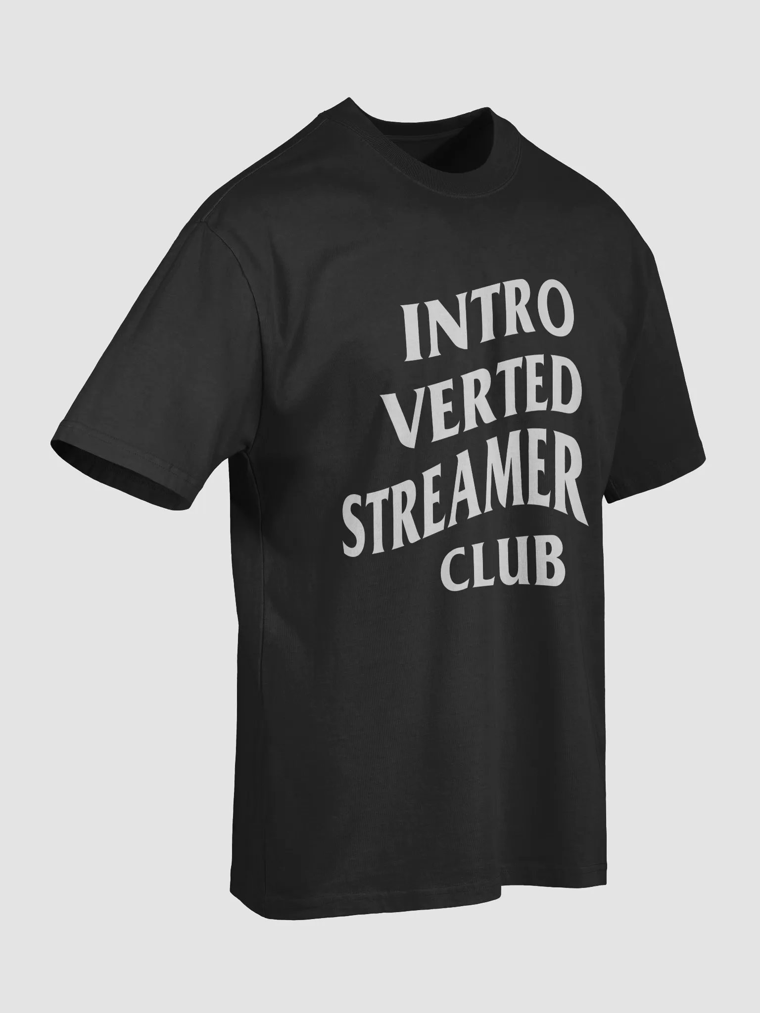 Introverted Streamer Club "B&W" Oversized Tee product image (7)