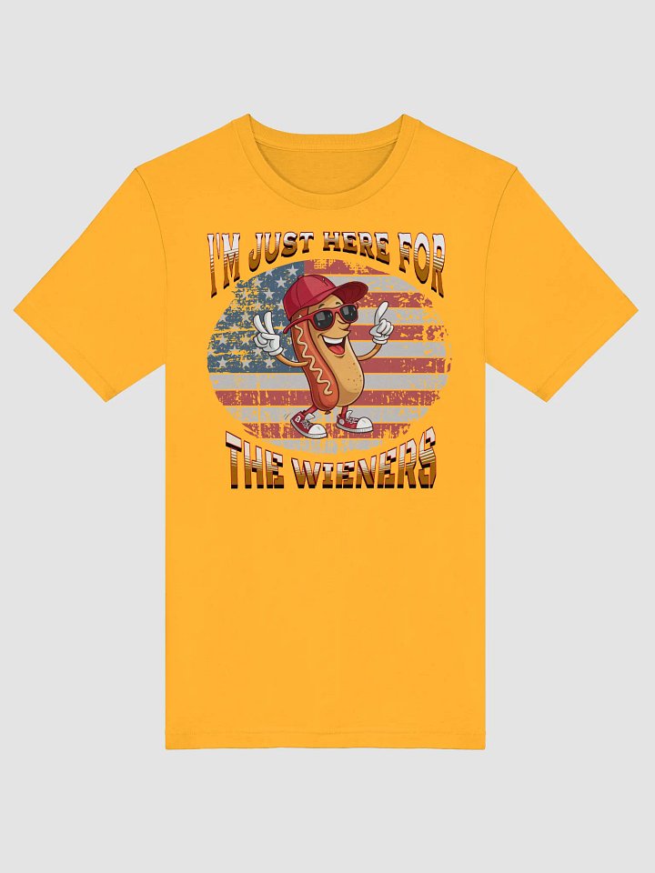 Im Just Here For The Wieners Patriotic Cool Tee product image (1)