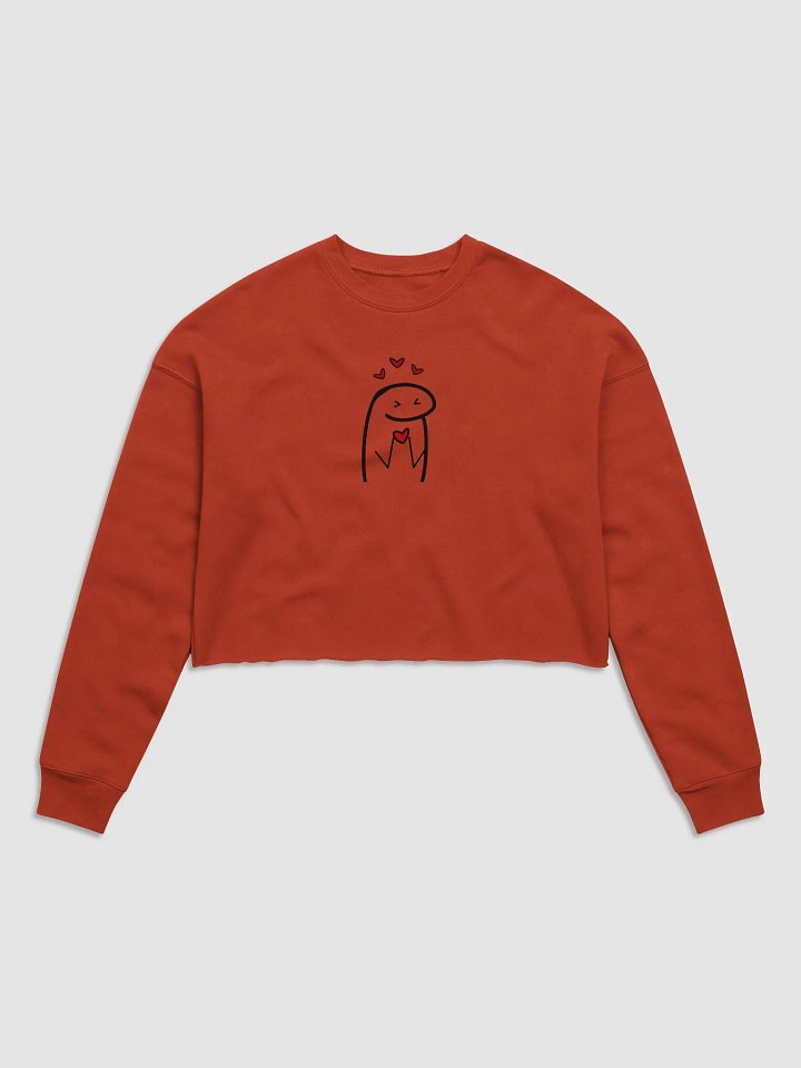 Meme Heartfelt Happiness Crop Sweatshirt product image (2)