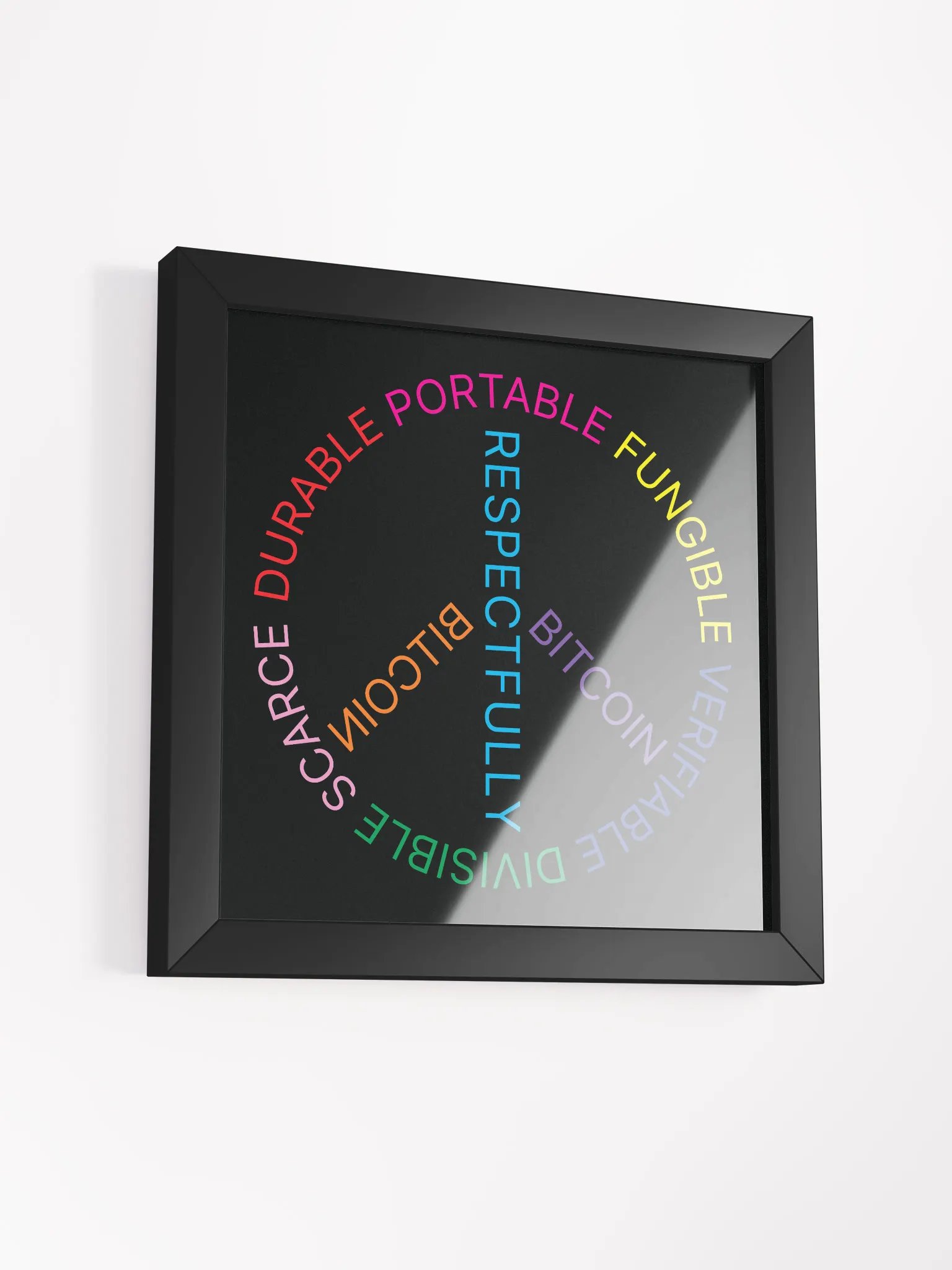 Bitcoin Peace Poster [framed] product image (3)