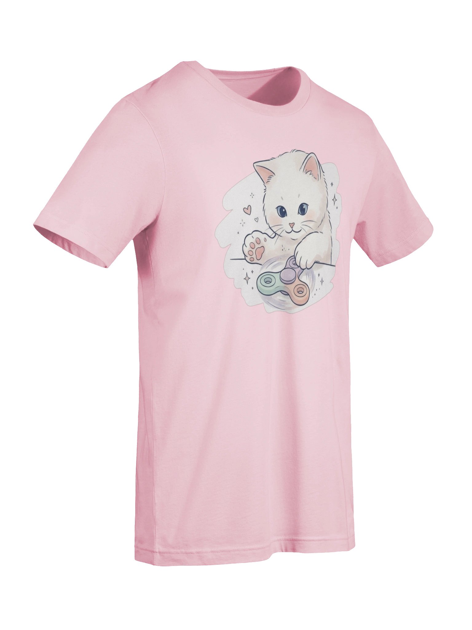 "Cozy Curiosity" Spinner Cat T-Shirt product image (3)