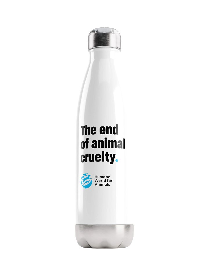 The end of animal cruelty, Stainless Steel Water Bottle product image (1)
