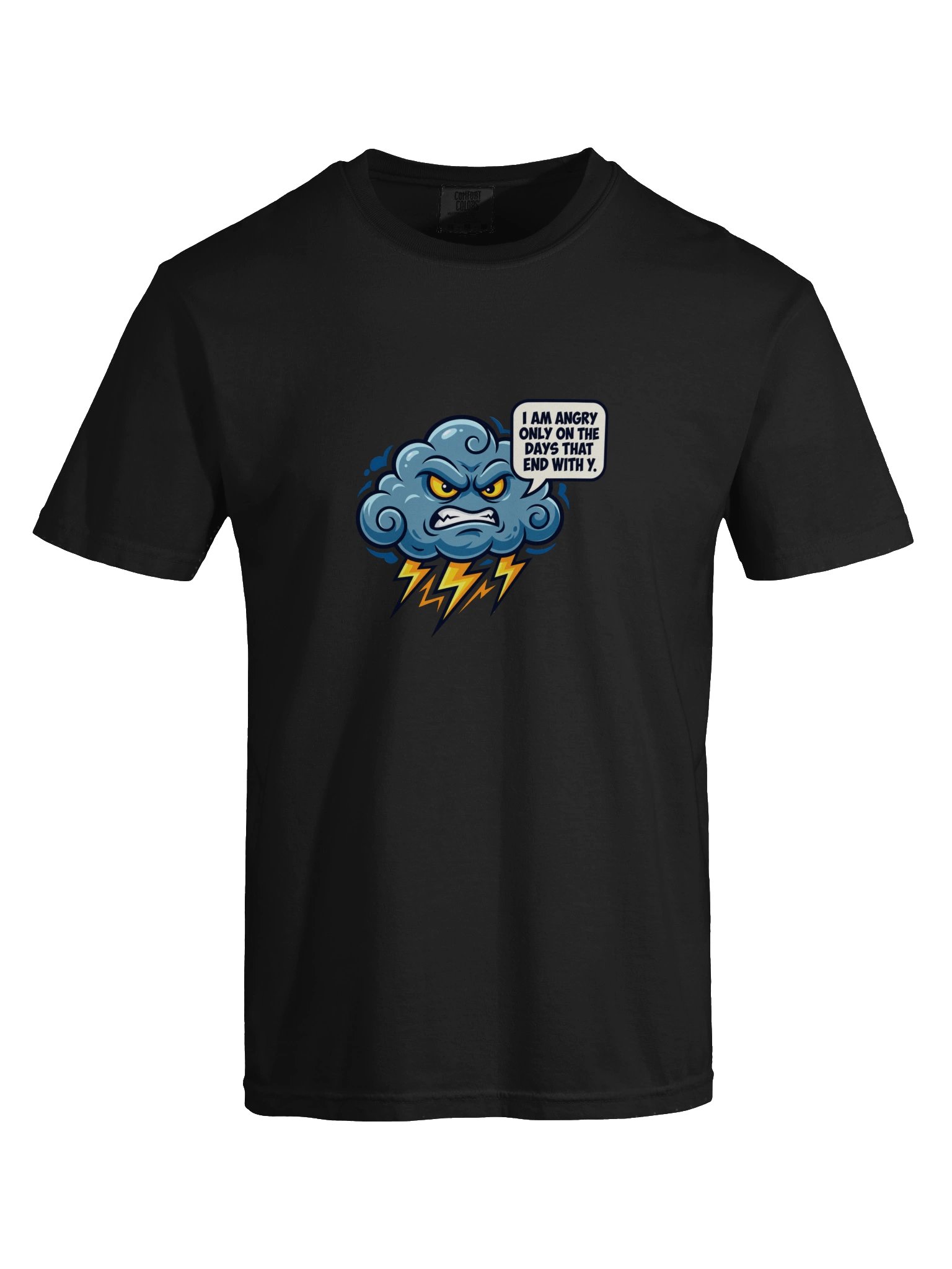 Only Angry on Days Ending With Y - Storm Cloud T-Shirt product image (9)