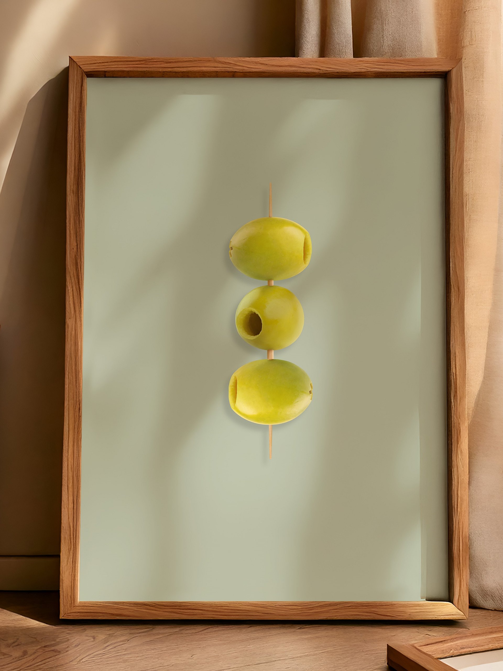 Olive Green Cocktail Olives Print product image (1)