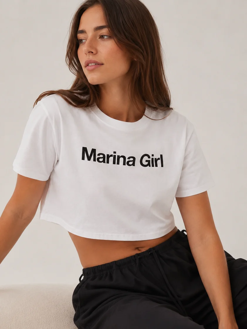 Marina Girl Crop Tee White product image (2)