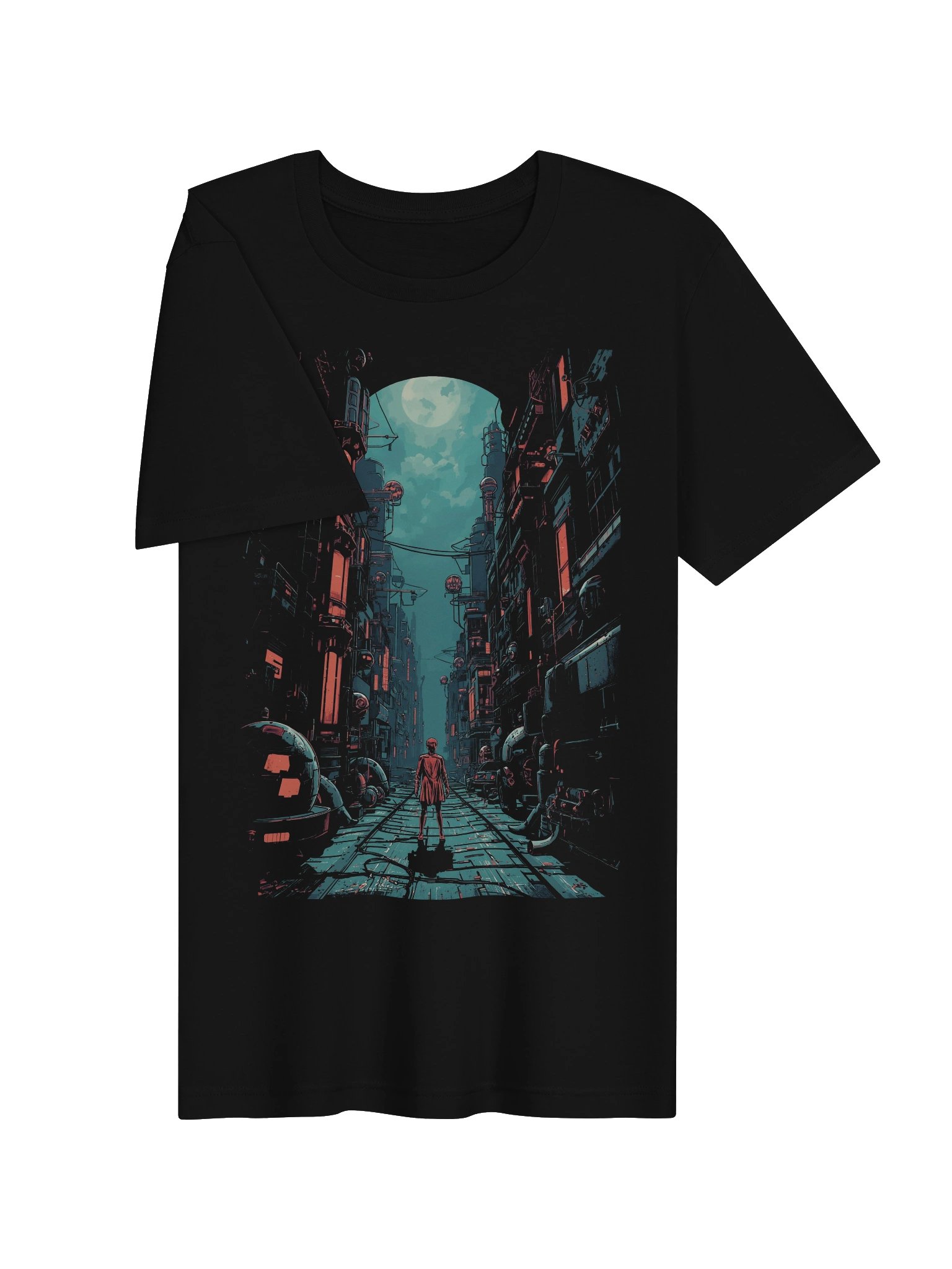 Neon Moon Alley Sci-Fi Lightweight T-Shirt product image (6)