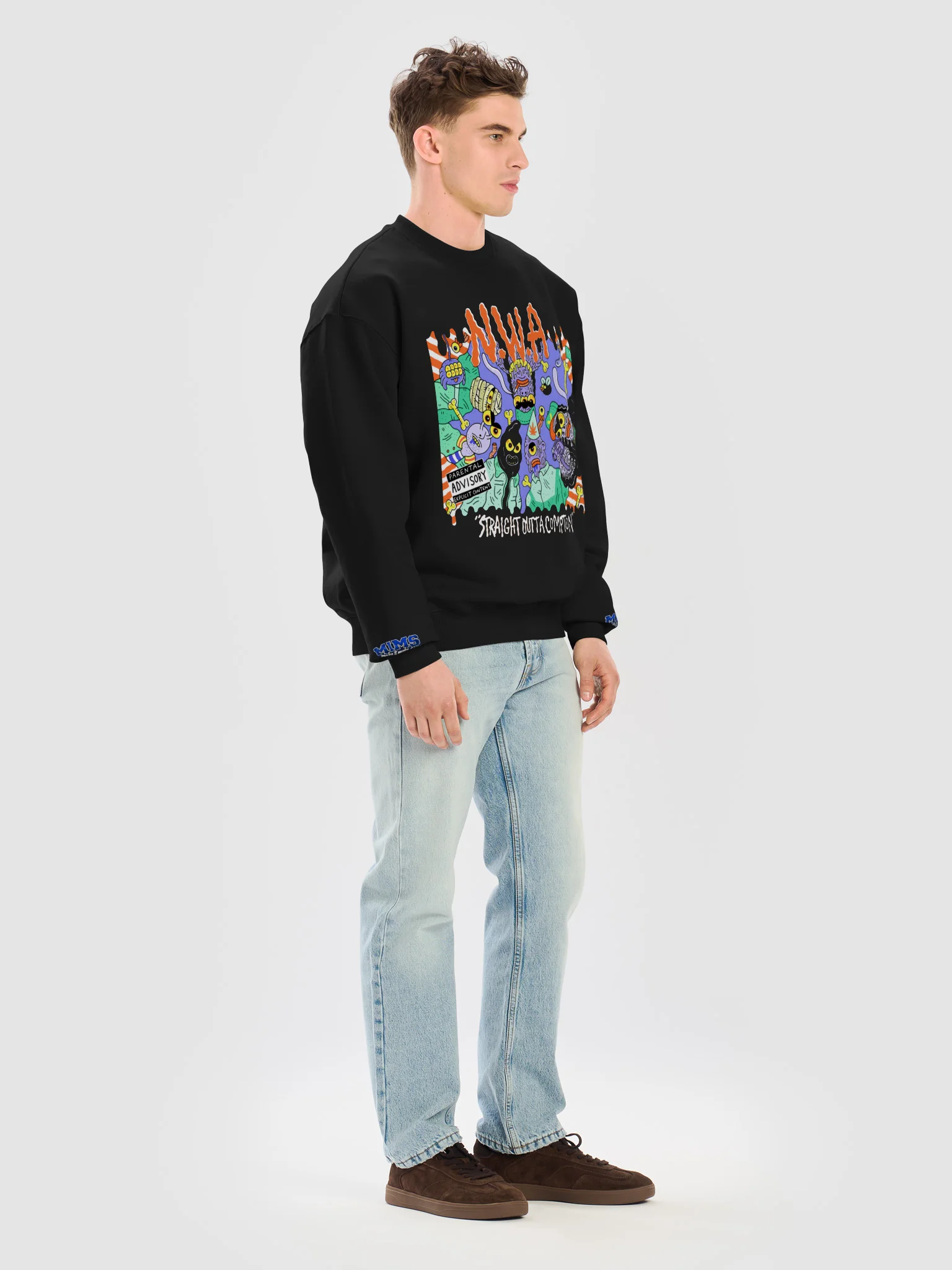 Chaotic Alien Graphic Crewneck product image (31)