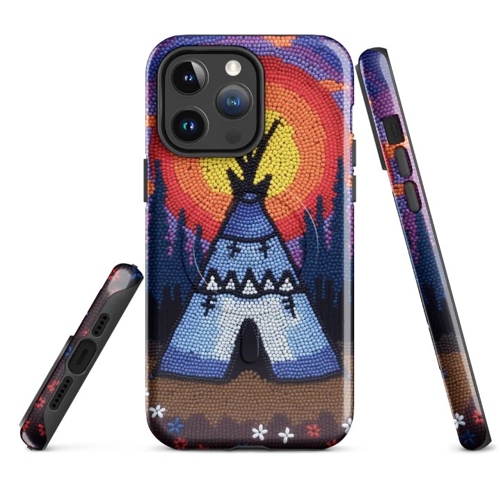 Sunrise Teepee Faux-Beaded iPhone® Case product image (4)